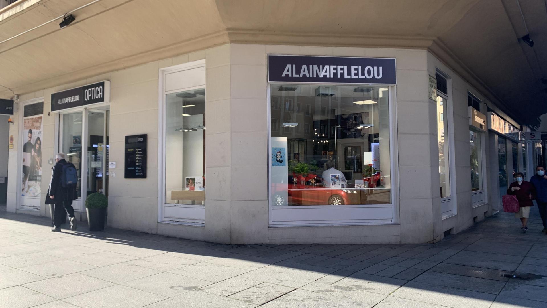 La tienda de Alain Affelou, en Carlos III con la calle Gorriti