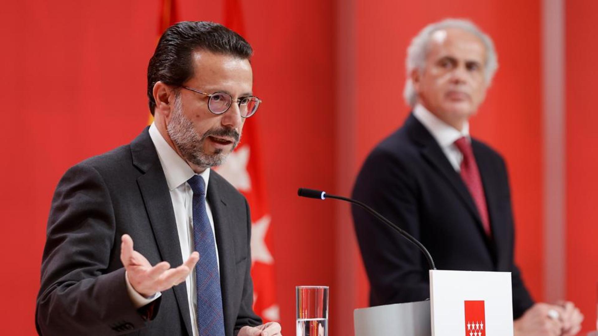 Lasquetty y Escudero, durante su comparecencia de este viernes