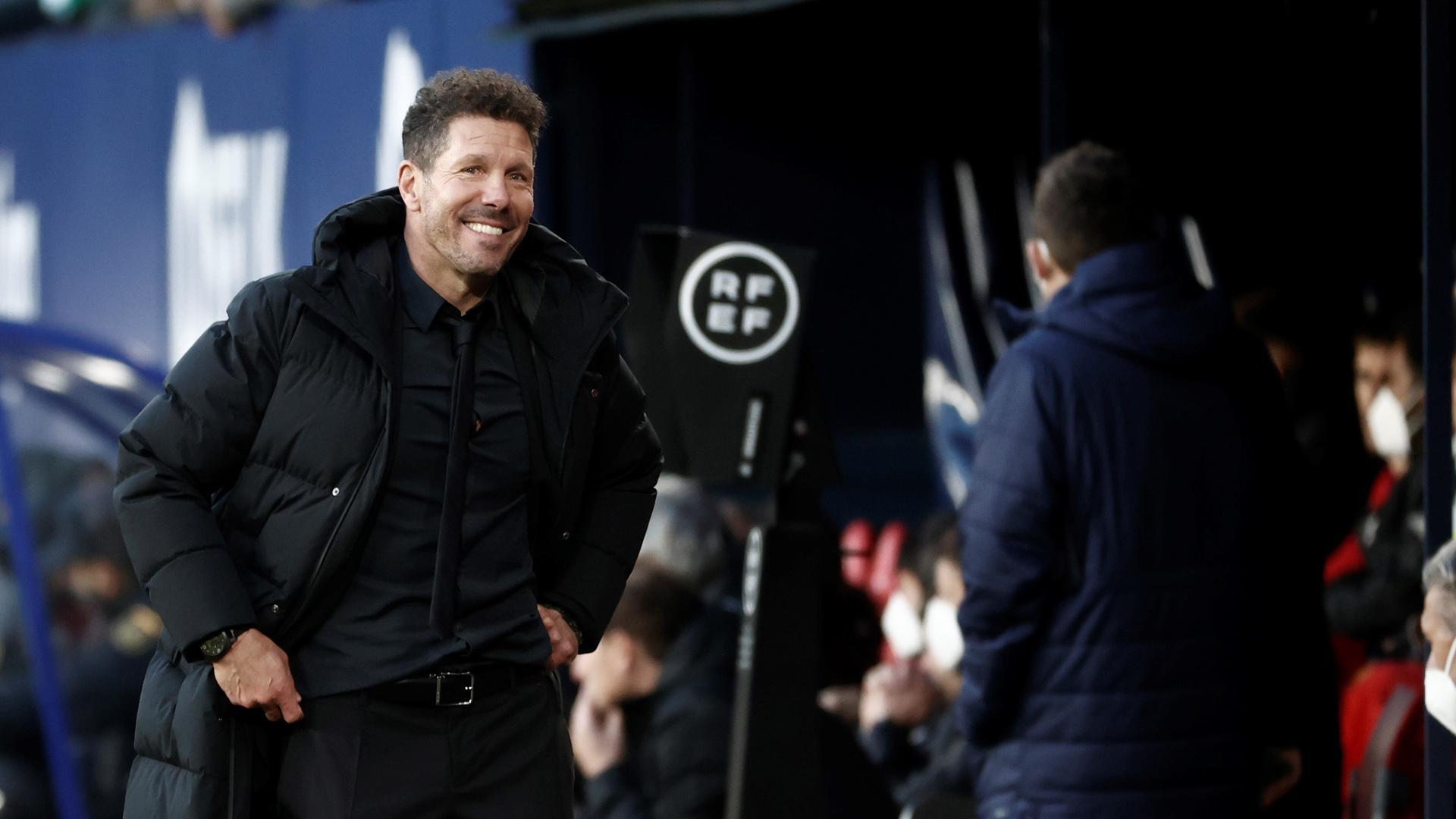 Diego Pablo Simeone, en El Sadar