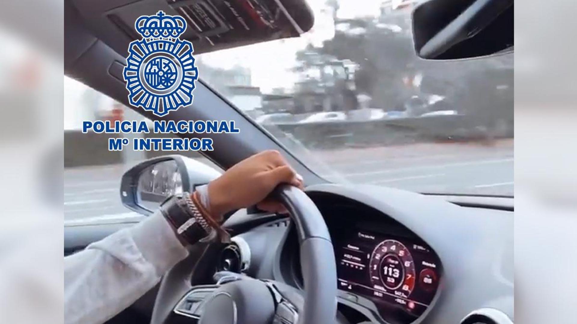 El joven detenido circuló a 113 km/h por el Paseo de la Castellana
