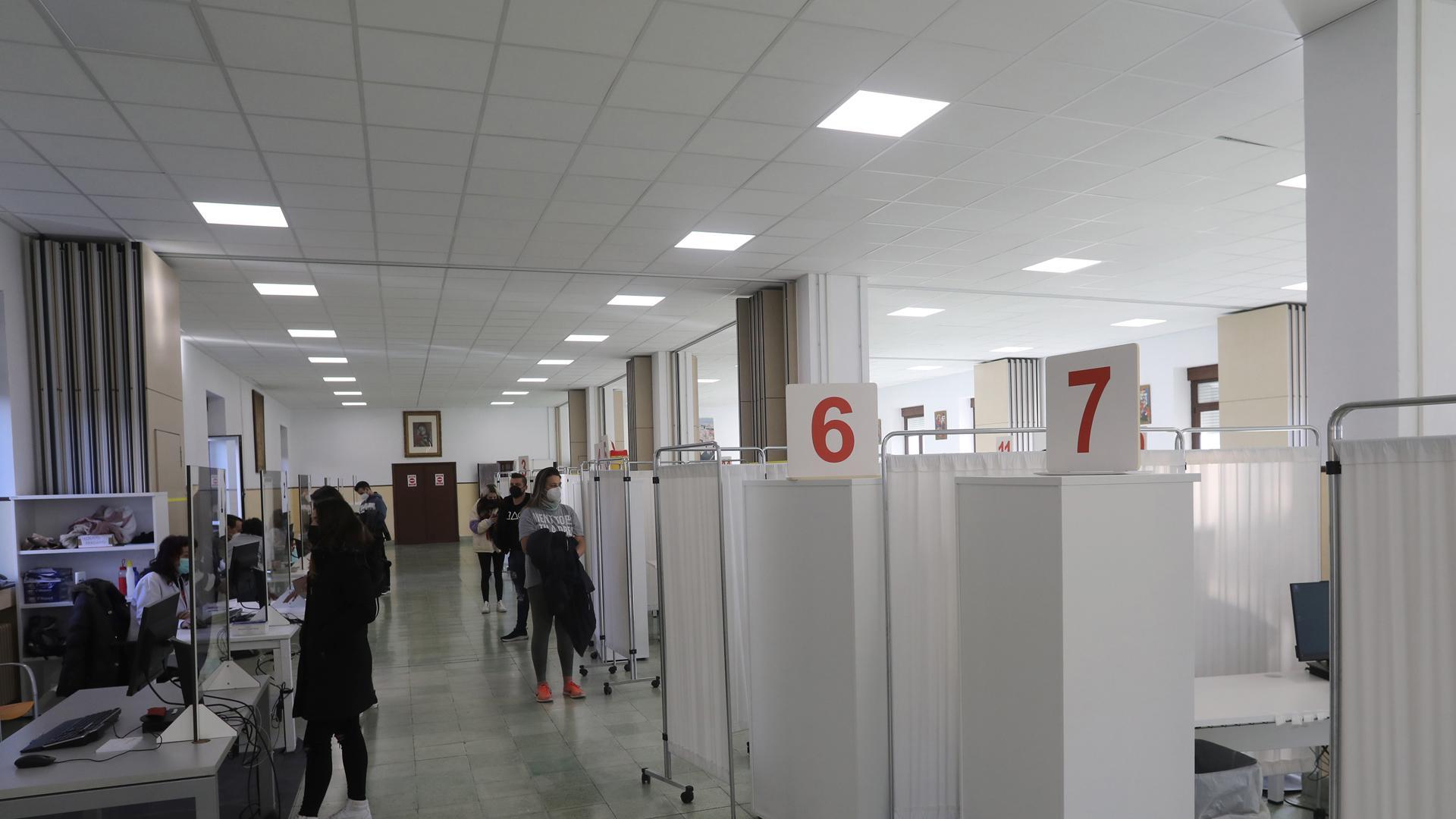 Administración de vacunas en el Seminario de Pamplona