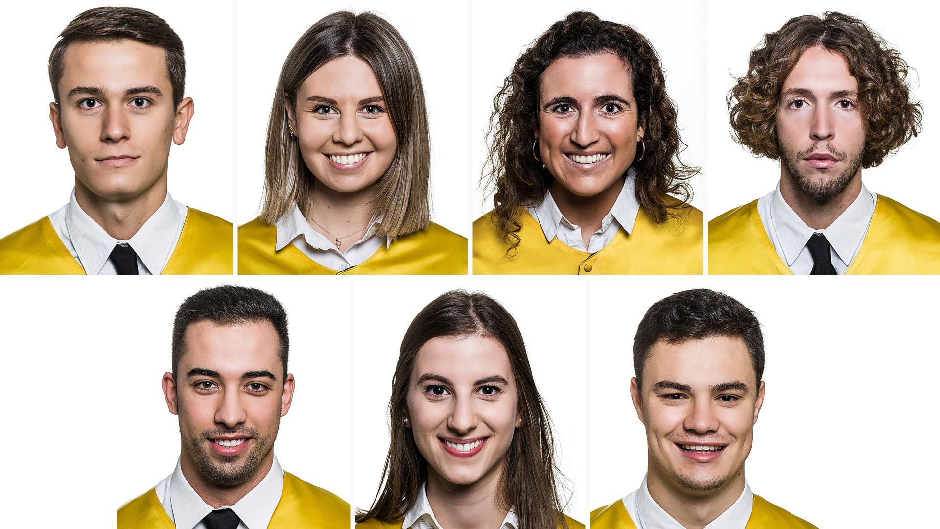 Luis Alonso Martínez, Rut Fernández, Gabriela Uriarte, Javier Faus, Carlos Blasco, Leire Sancho y Guillermo de la Osa