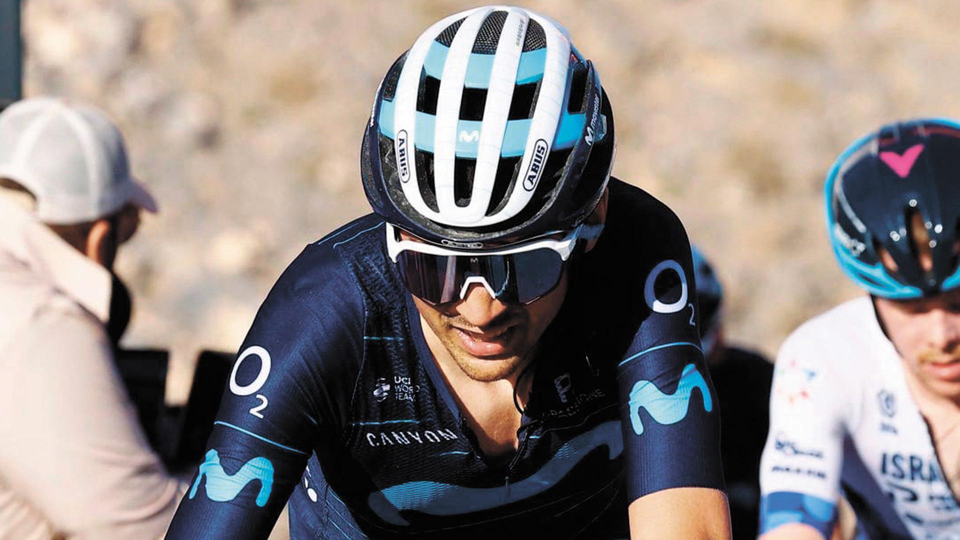 Óscar Rodríguez, en la cuarta etapa del UAE Tour