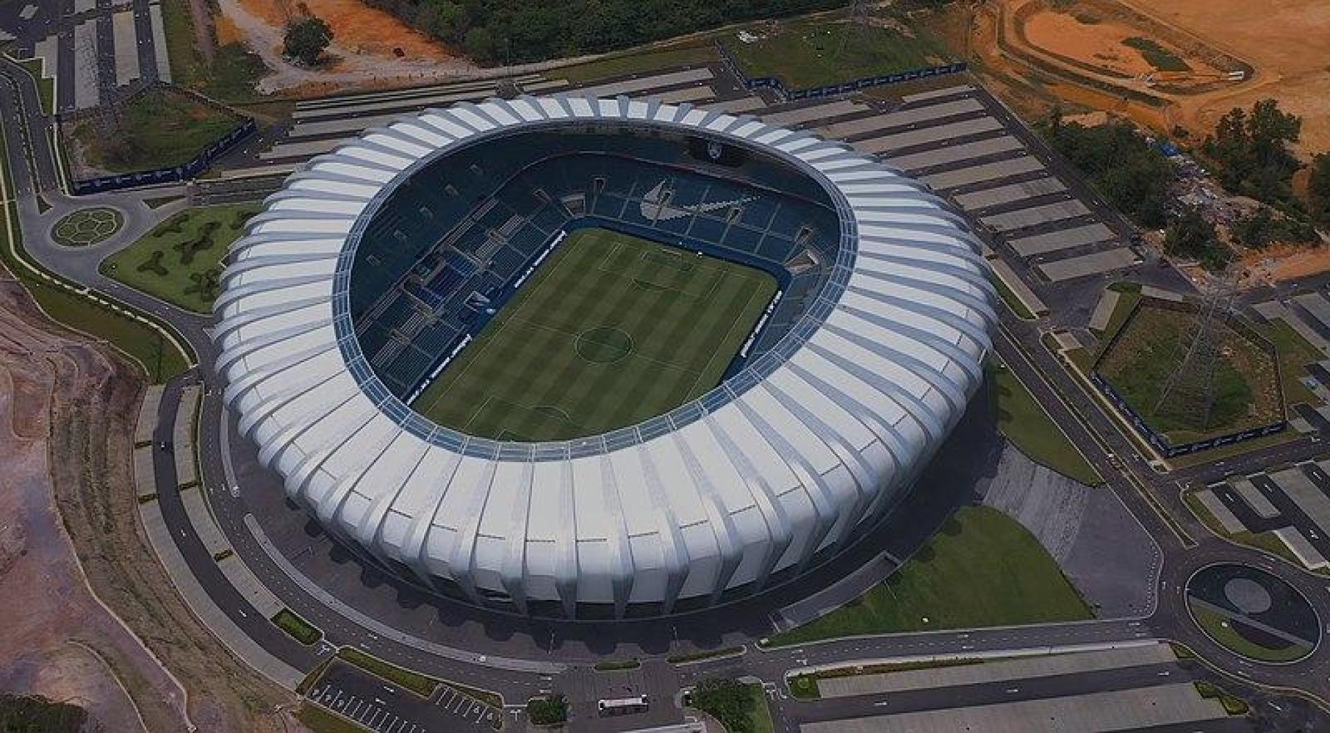 Vista aérea del Estadio Sultan Ibrahim Larkin de Malasia, elegido mejor recinto de 2020