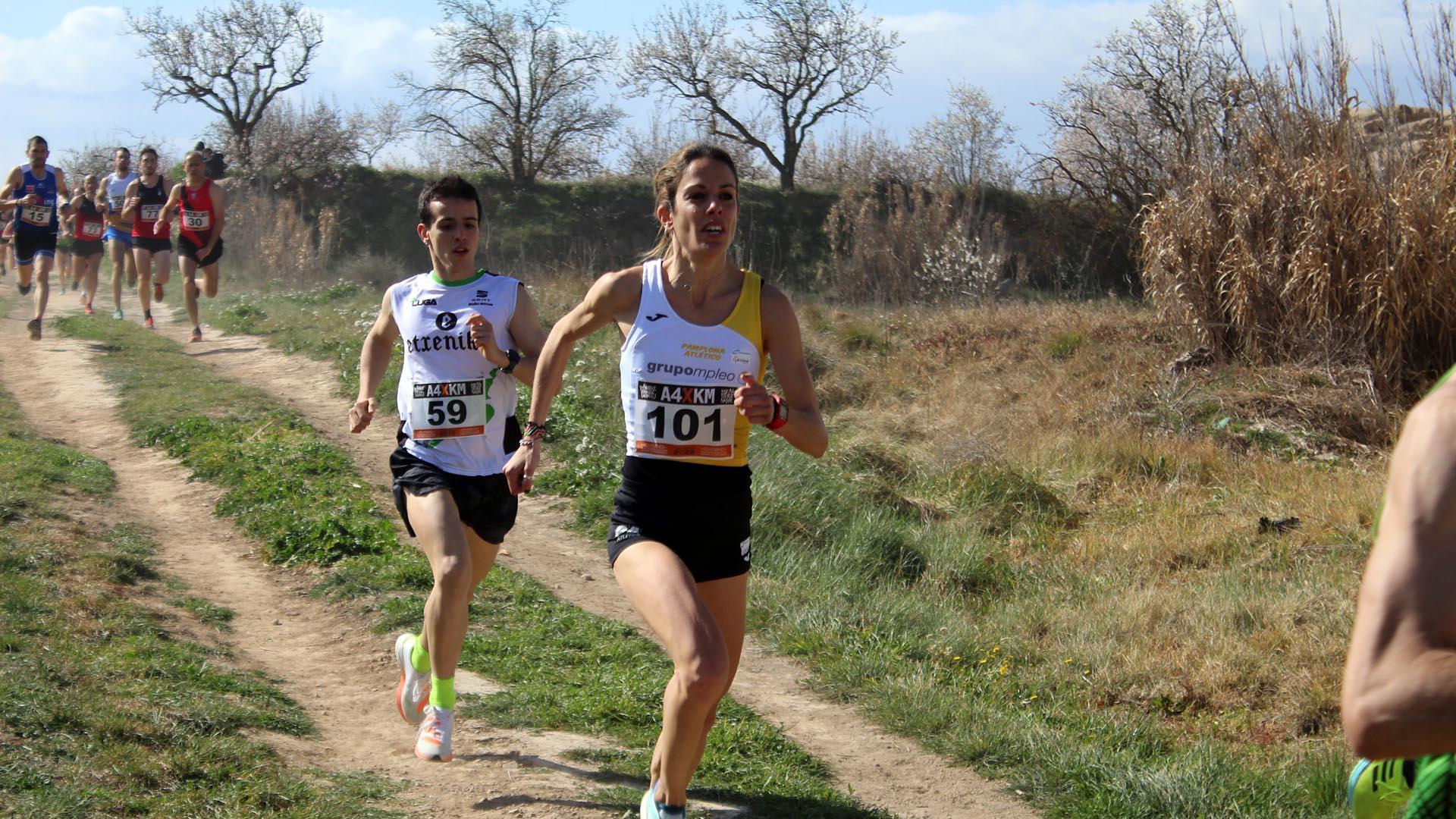 Participantes en el Campeonato Navarro de Cross Corto celebrado en Cascante