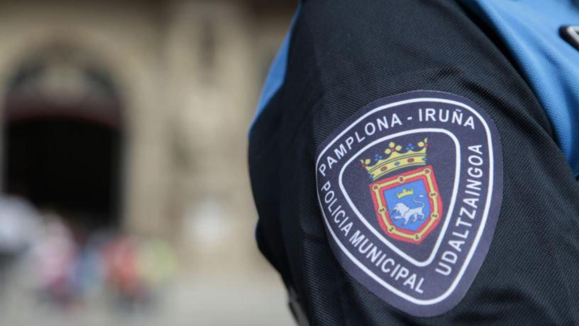 Un agente de Policía Municipal de Pamplona