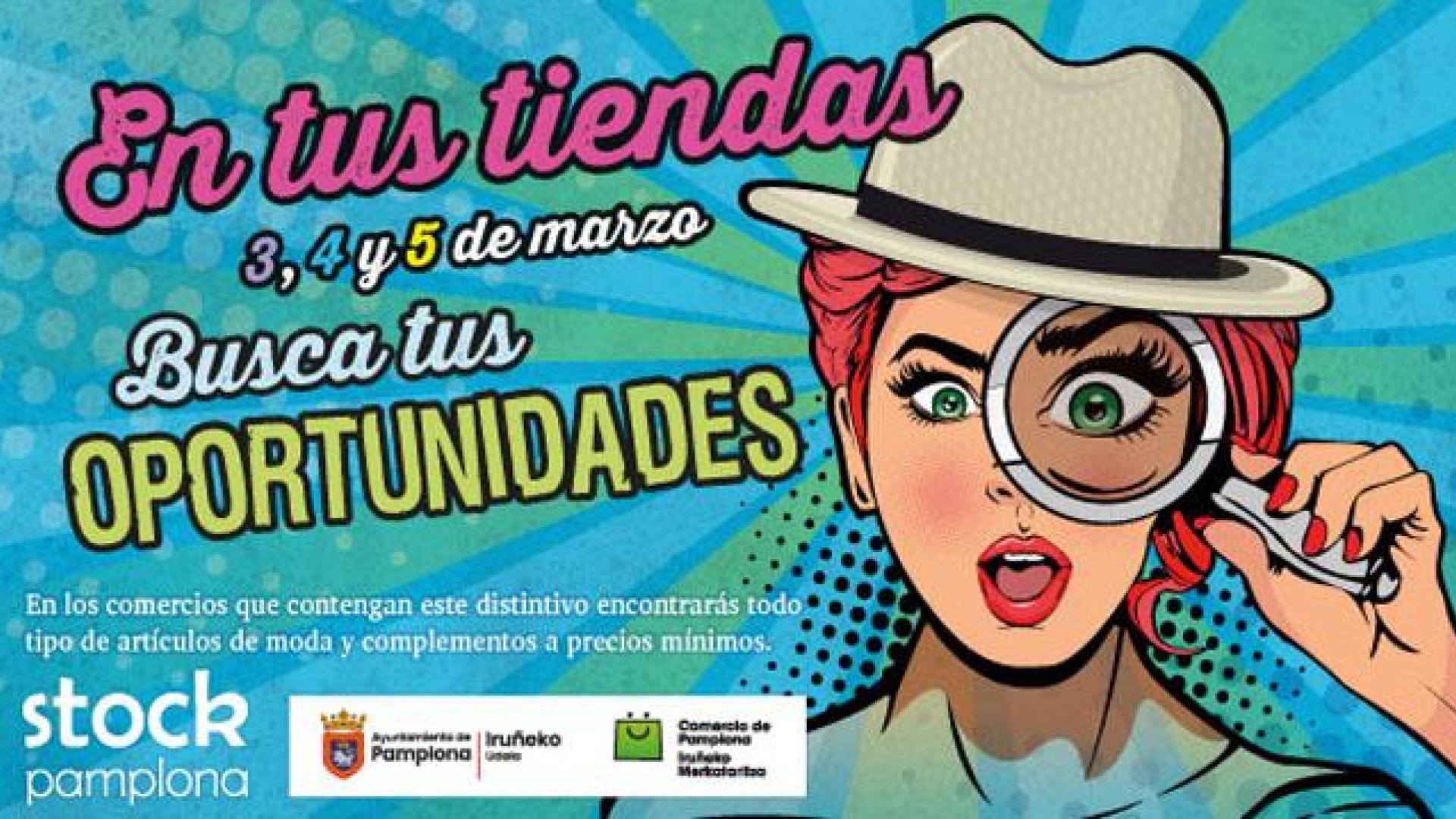 Cartel de Pamplona Stock