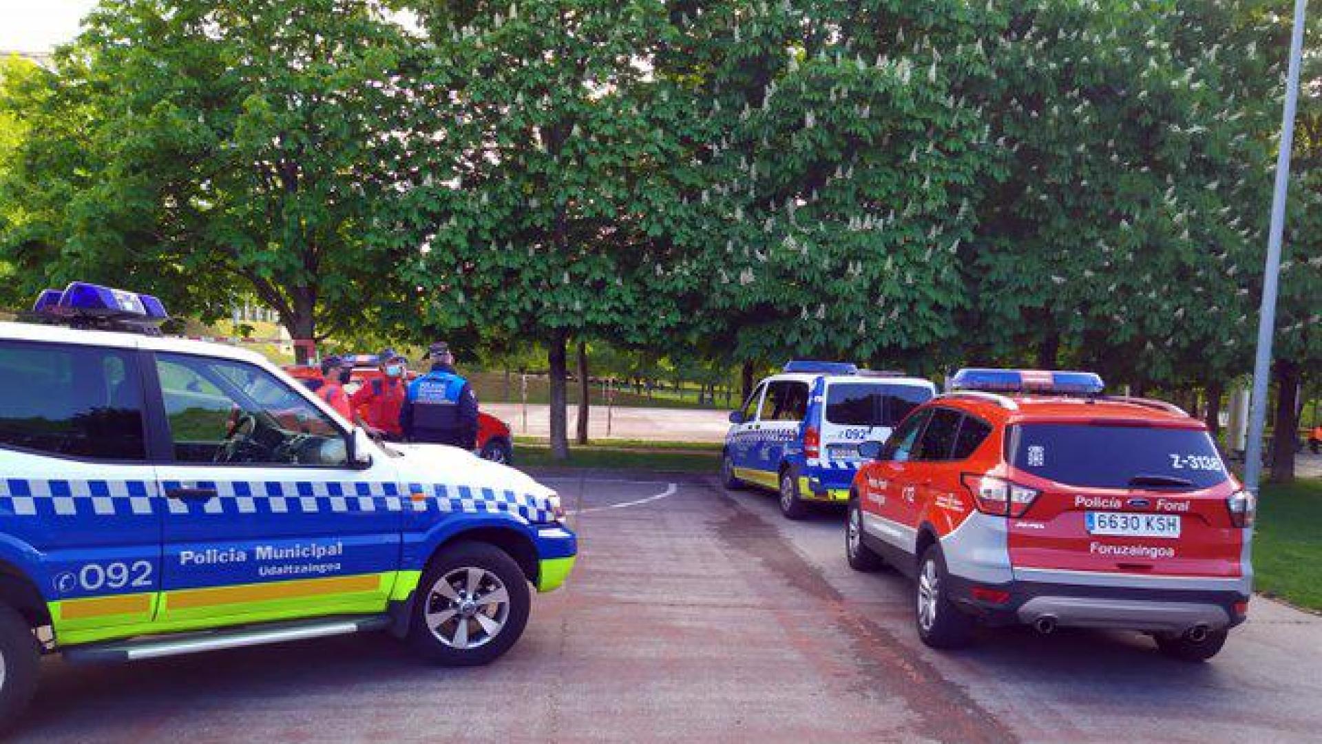 Operativo conjunto de Policía Municipal de Pamplona y Policía Foral