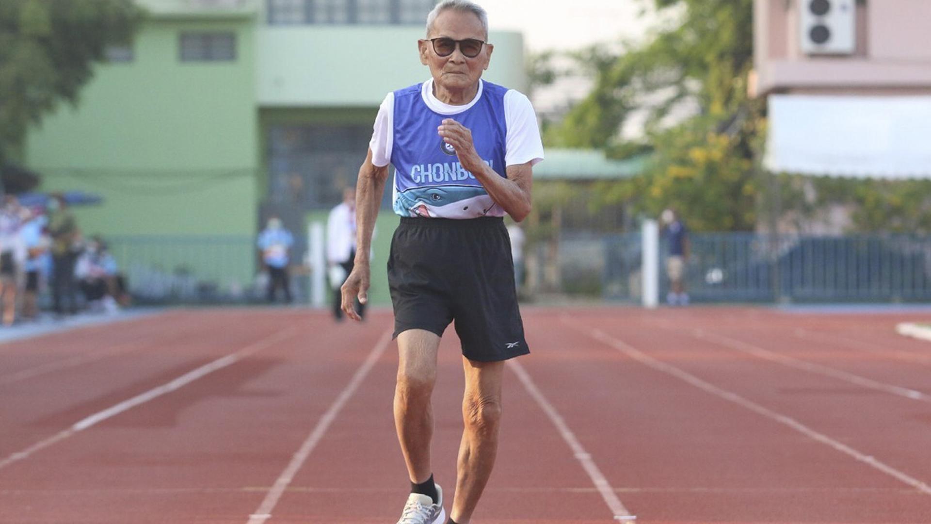 Sawang Janpram, atleta a sus 102 años