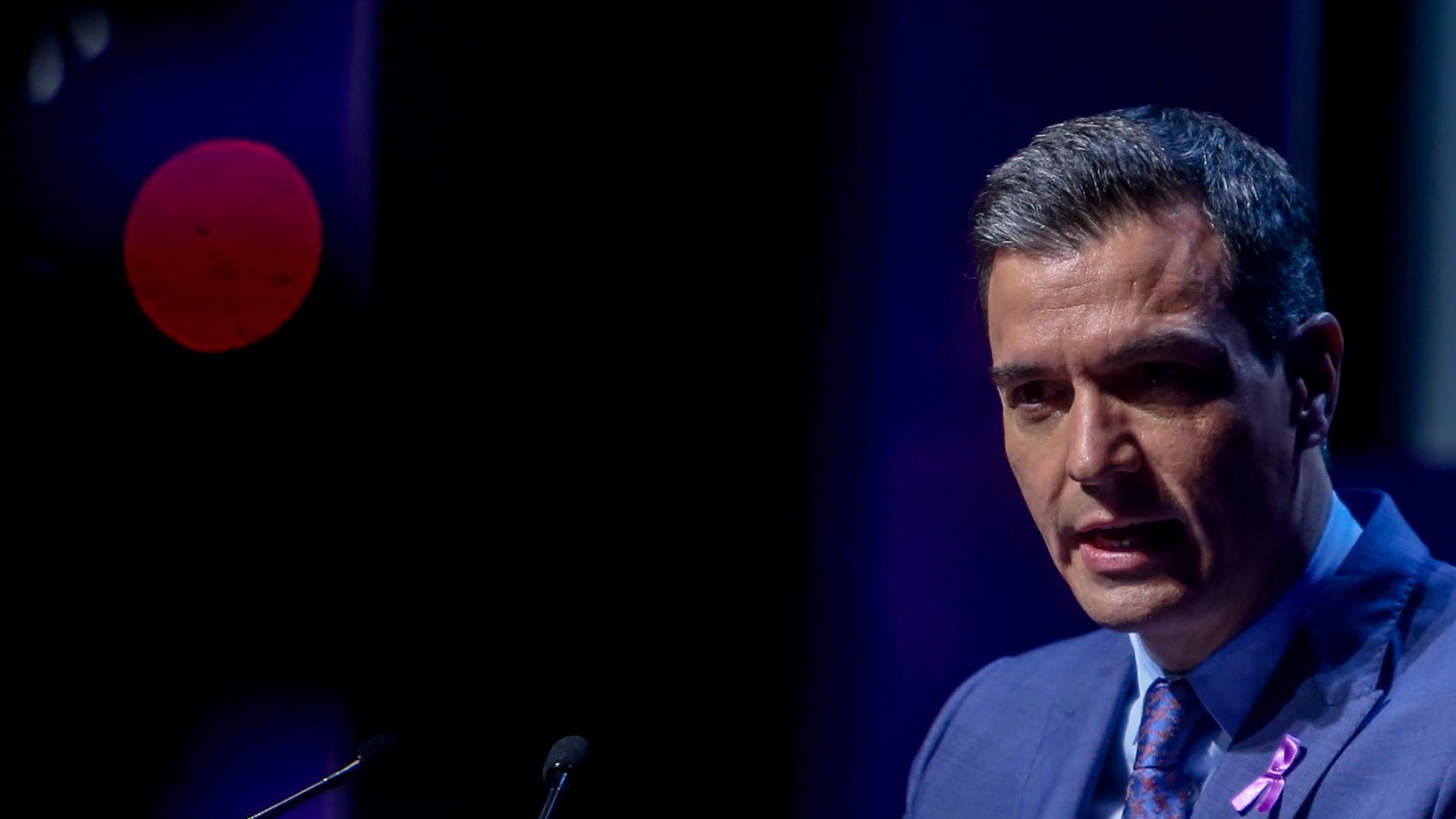 Pedro Sánchez, en el acto institucional organizado con motivo del 8 de Marzo