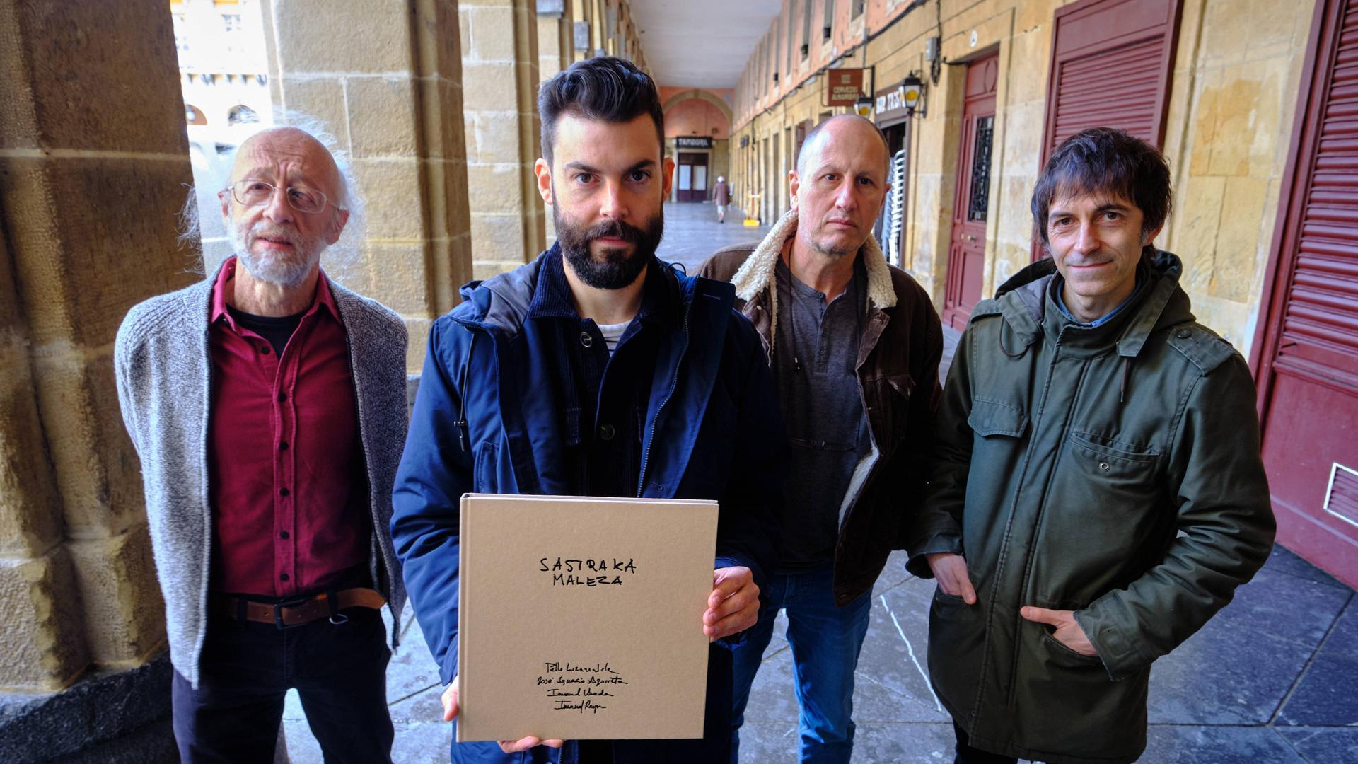 De izda a dcha: Pello Lizarralde, Imanol Rayo, José Ignacio Agorreta e Imanol Ubeda en S. Sebastián