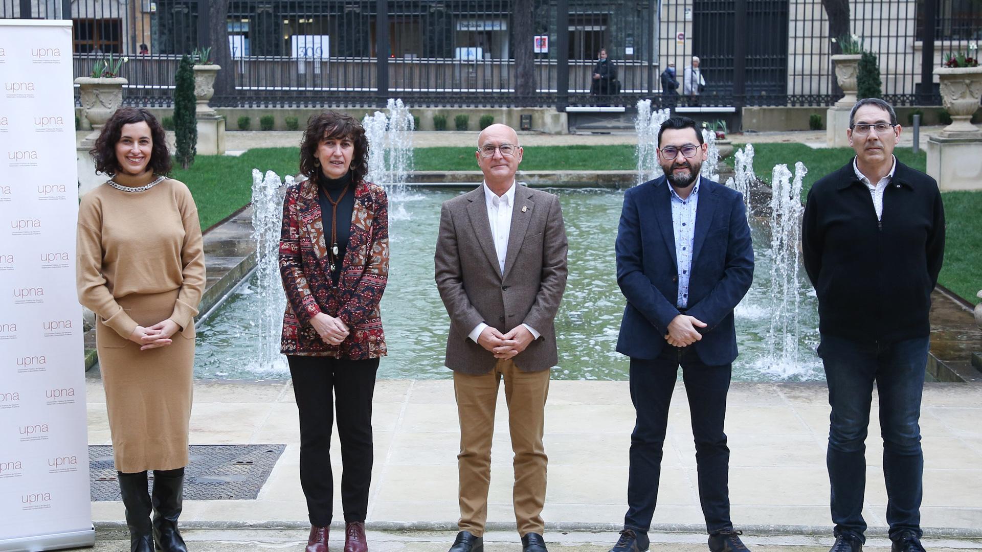 Iosune Pacual, Cristina Bayona, Bernardo Ciriza, Jesús María Rodríguez y Ángel Labiano
