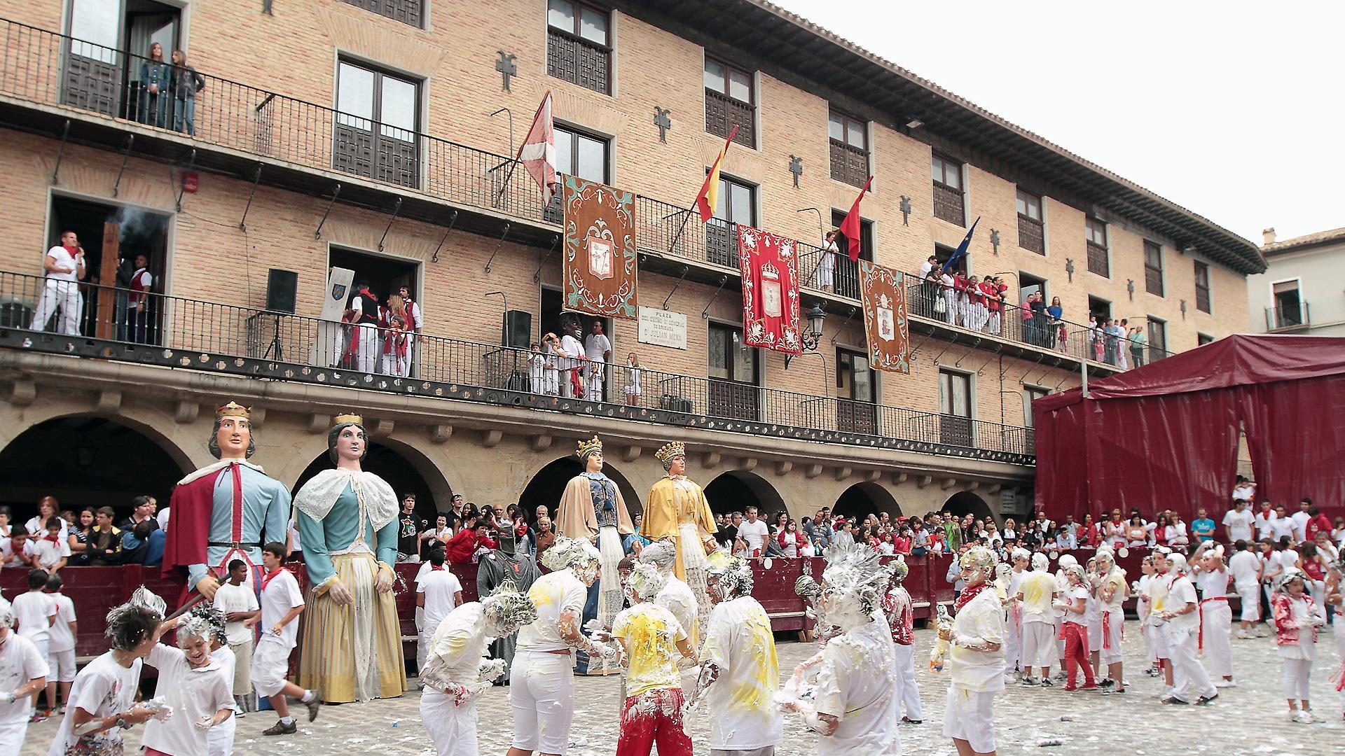 Cohete de fiestas de Puente la Reina, el 24 de julio de 2011