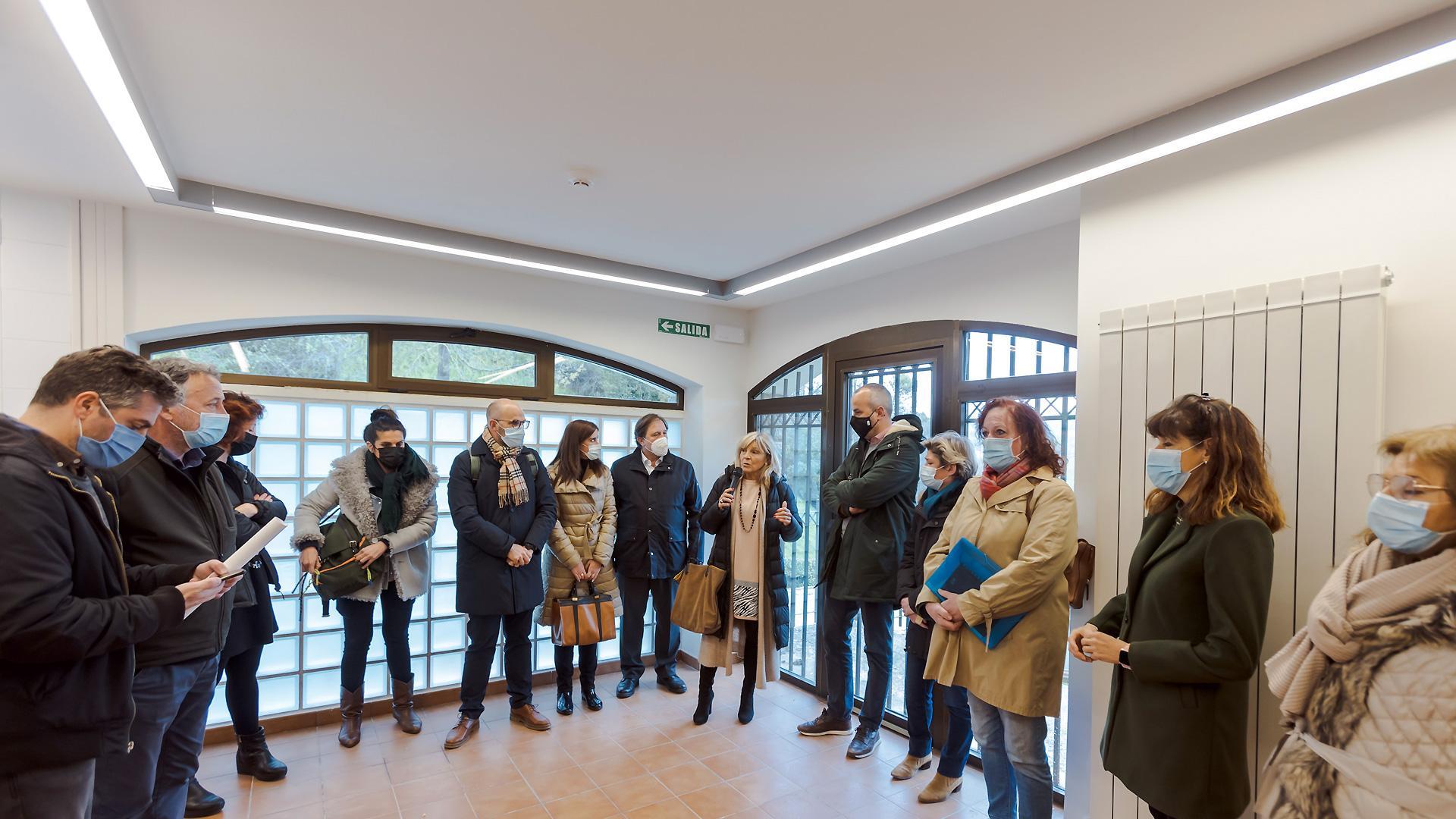 Visita de los miembros de la Comisión de Asuntos Ciudadanos del Ayuntamiento de Pamplona al Chalet de Caparroso