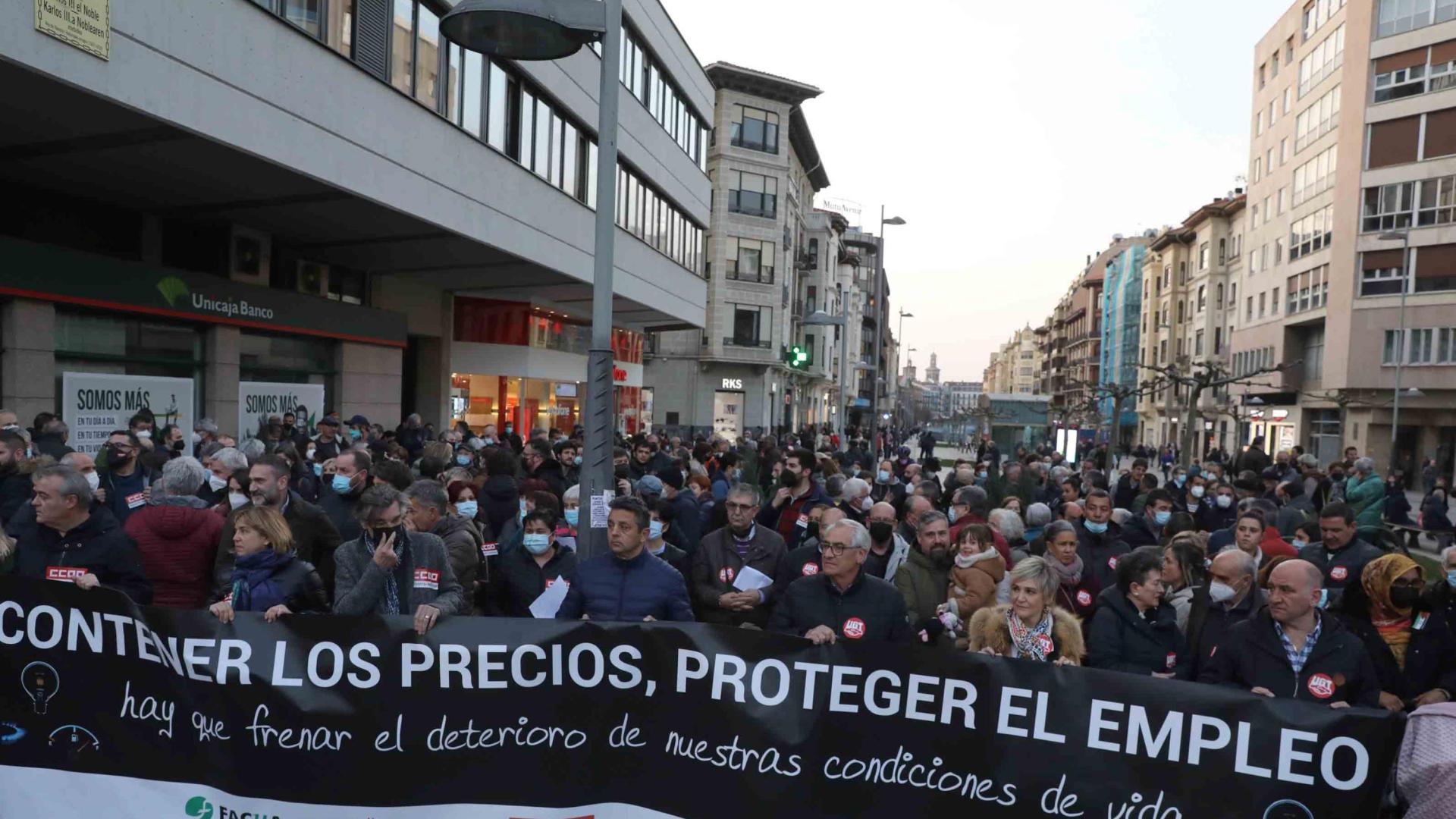 Concentración de esta miércoles en Pamplona