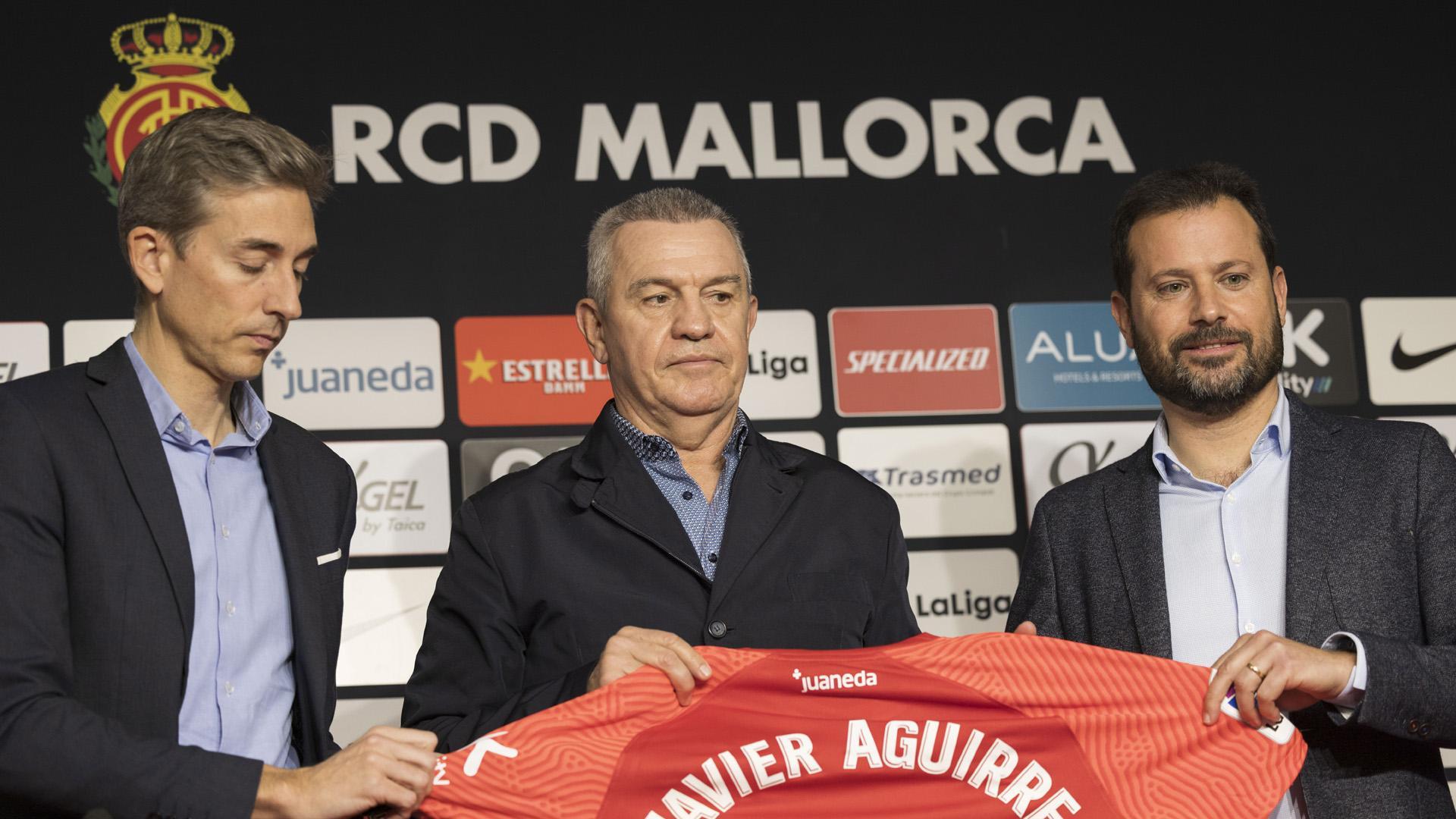 Javier Aguirre, en su presentación como nuevo entrenador del Mallorca
