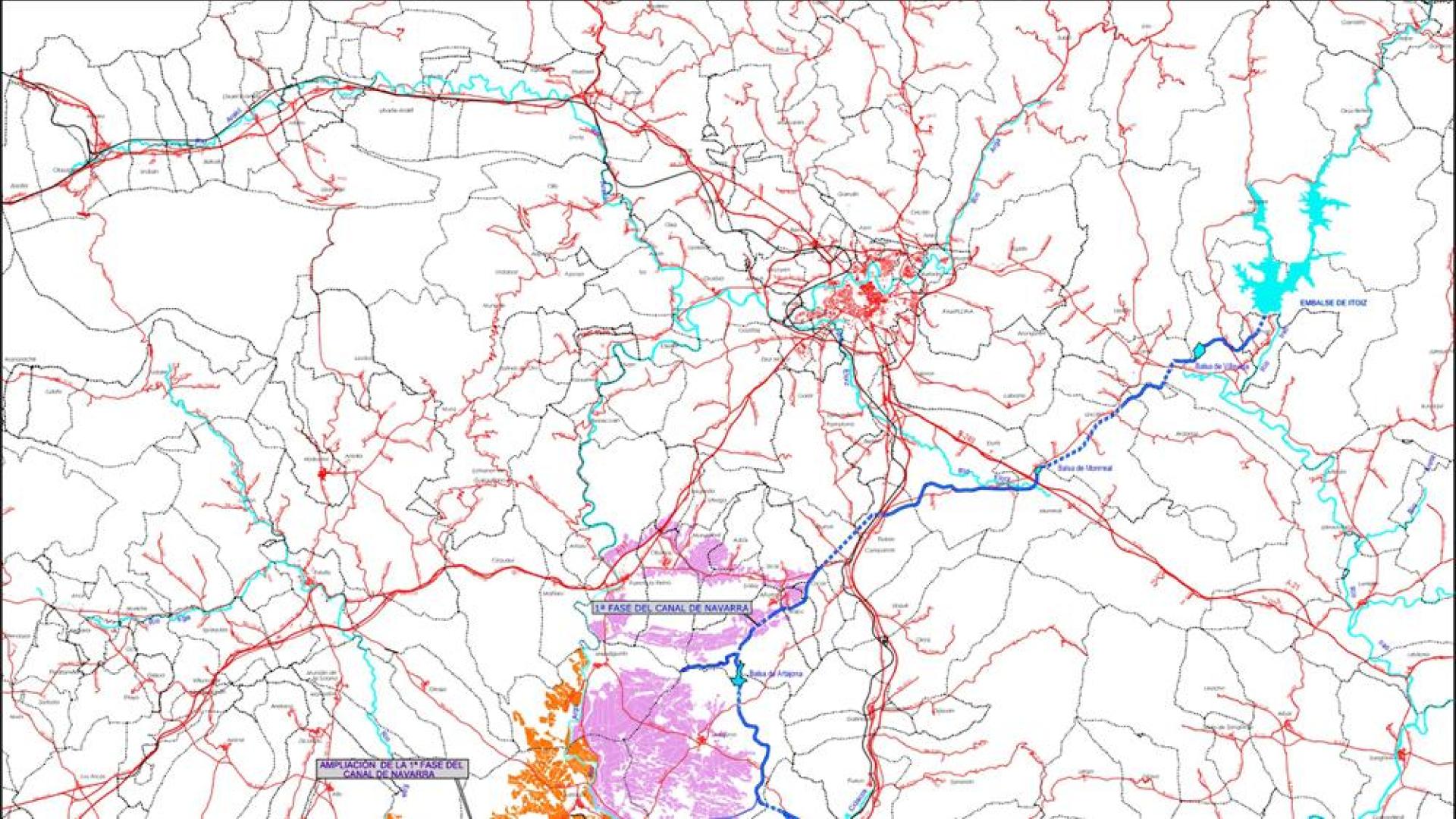 Obras de la 2ª fase del Canal de Navarra que se licitarán en 2023