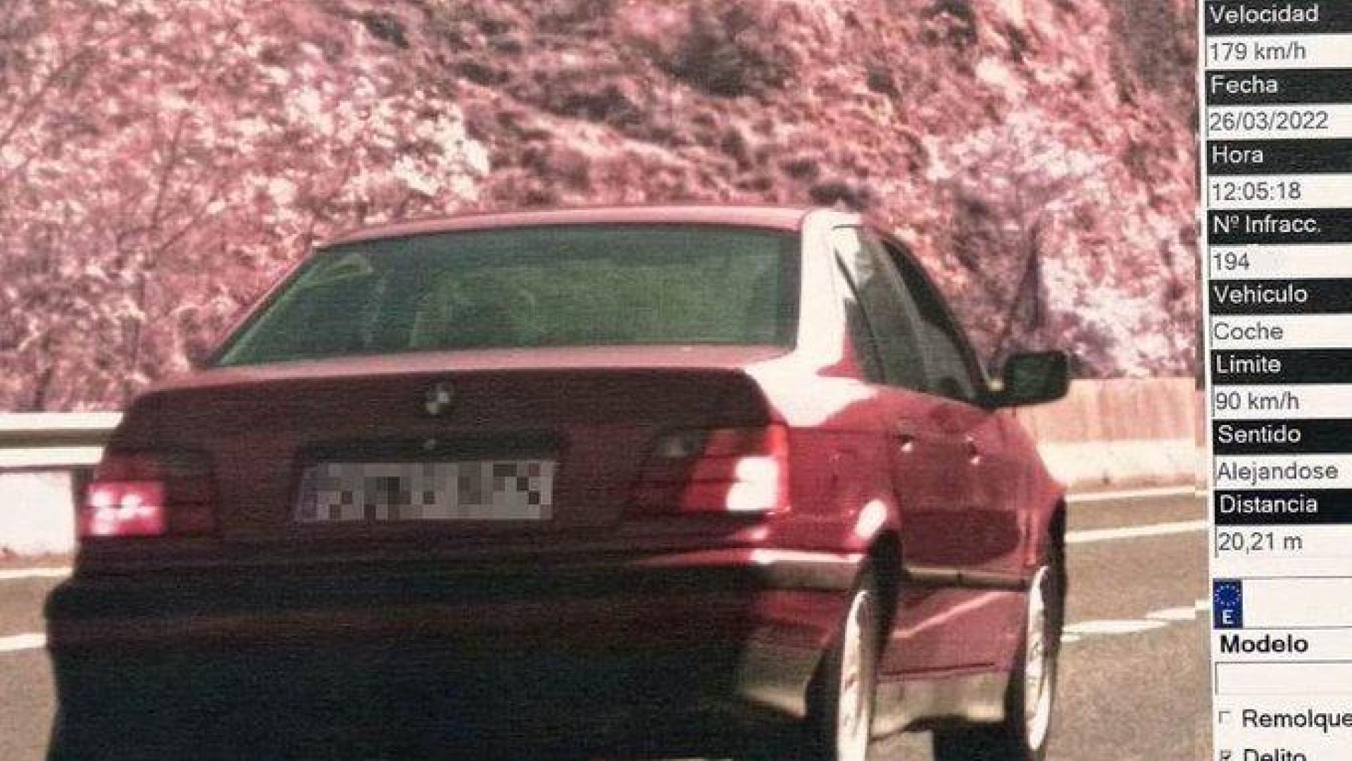 El vehículo que cometió la infracción