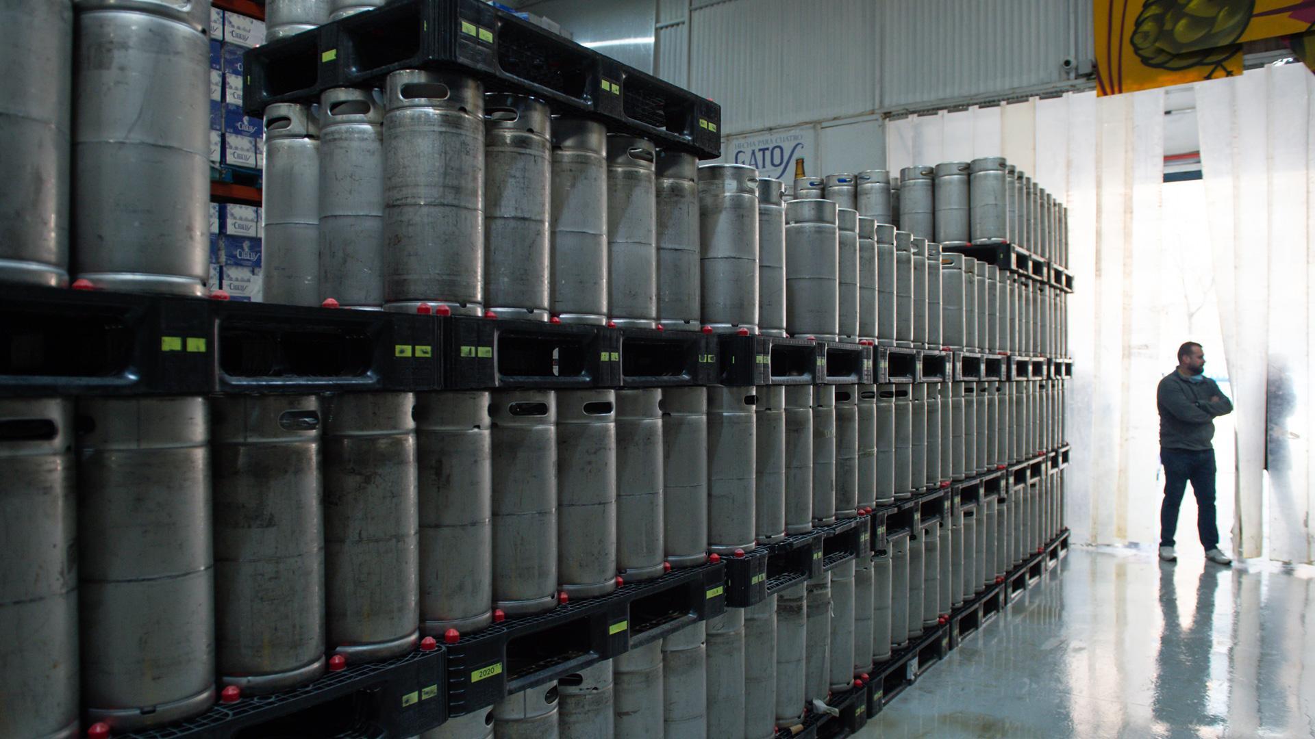 Varios barriles de cerveza artesanal, sin enviar por el paro de transportes