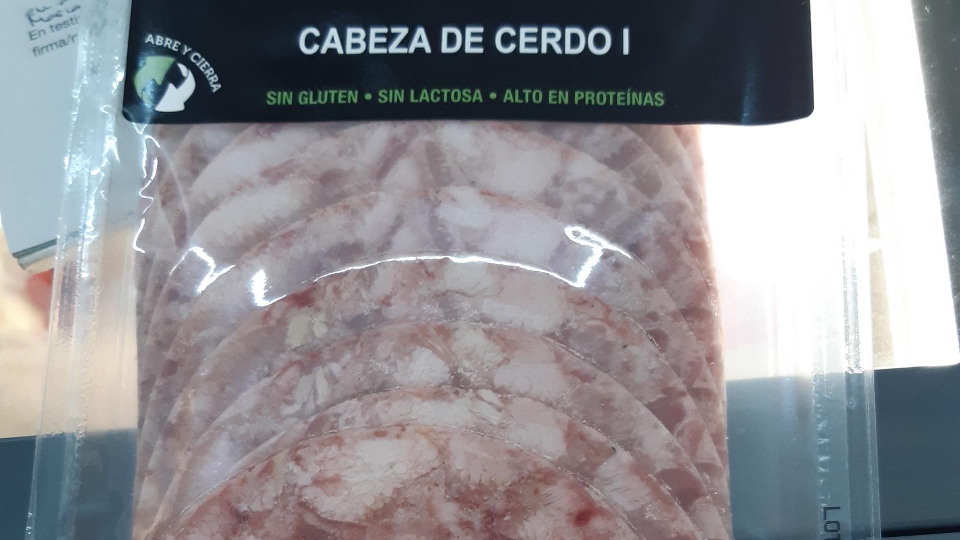 Imagen de un lote de cabeza de cerdo difundido por AESAN