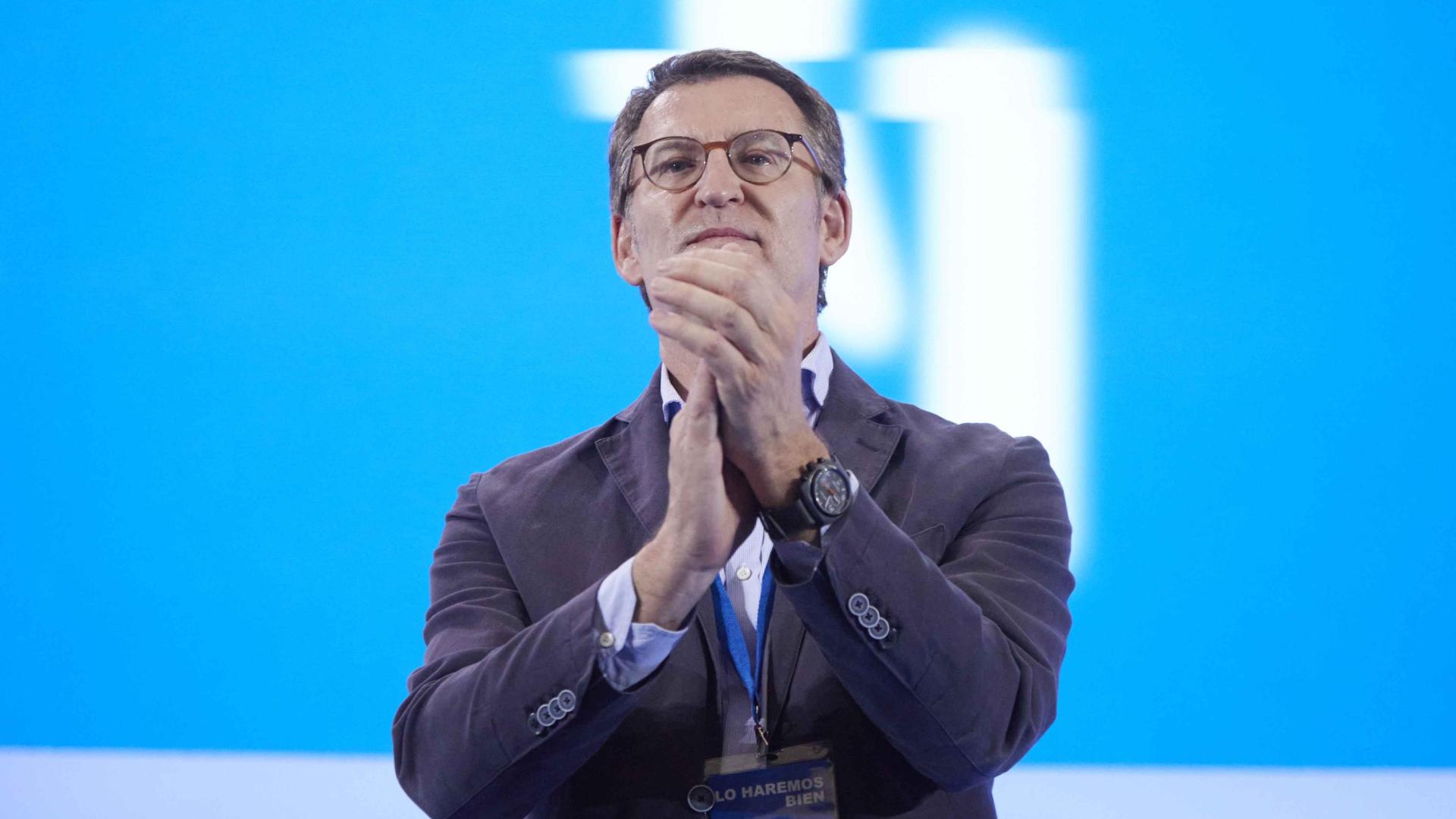 Alberto Núñez Feijóo en el XX Congreso extraordinario del PP