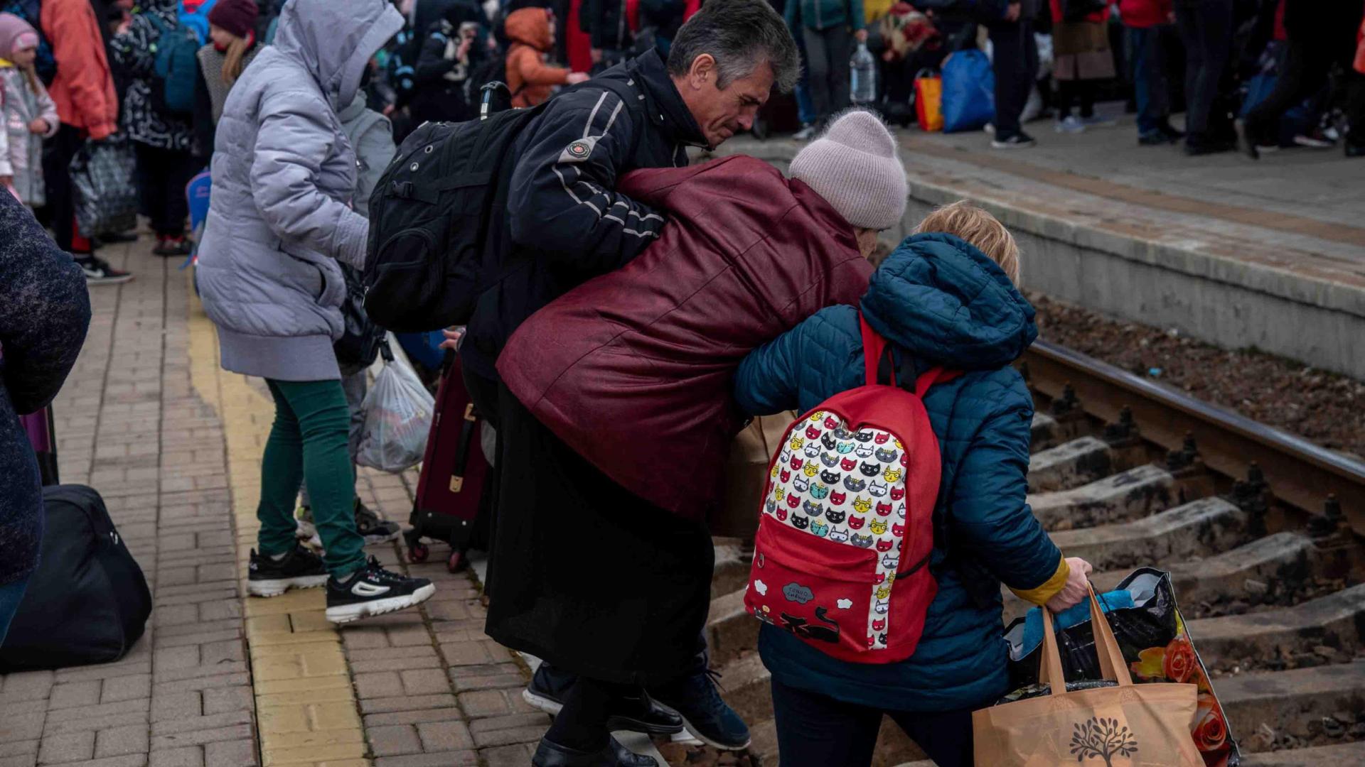 Evacuación en Slovansk