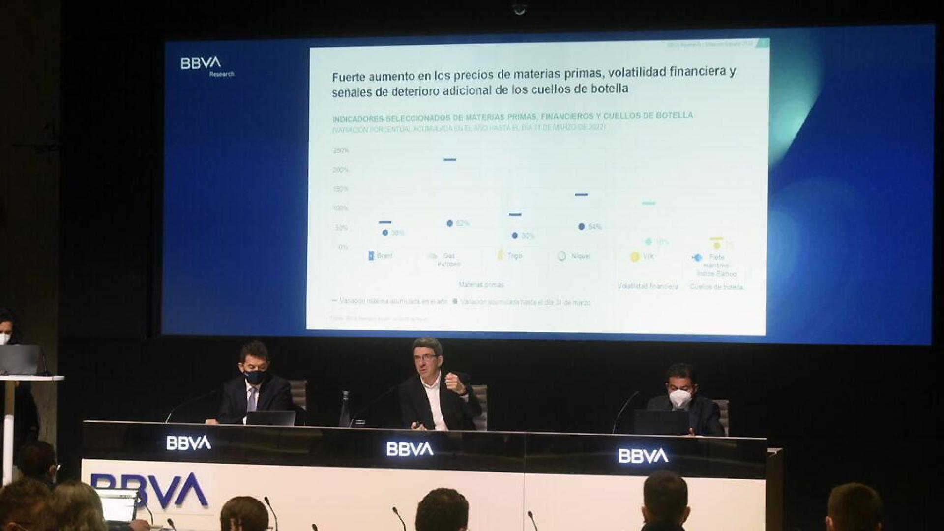 El informe ‘Situación España’ ha sido presentado por Jorge Sicilia, director de BBVA Research y economista jefe de BBVA; Rafael Doménech, responsable de Análisis Económico; y Miguel Cardoso, economista jefe para España