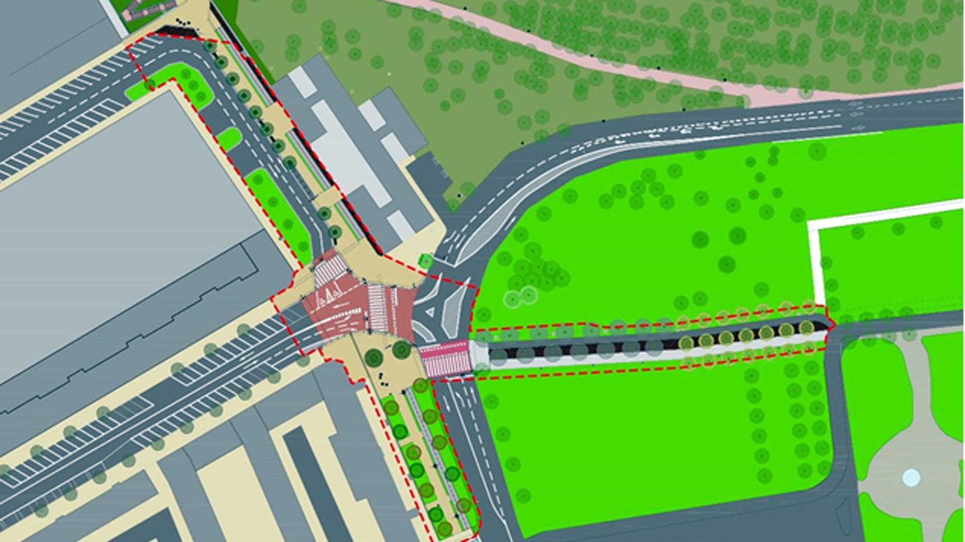 Zona que reurbanizará en el entorno del ascensor que se está construyendo en Trinitarios