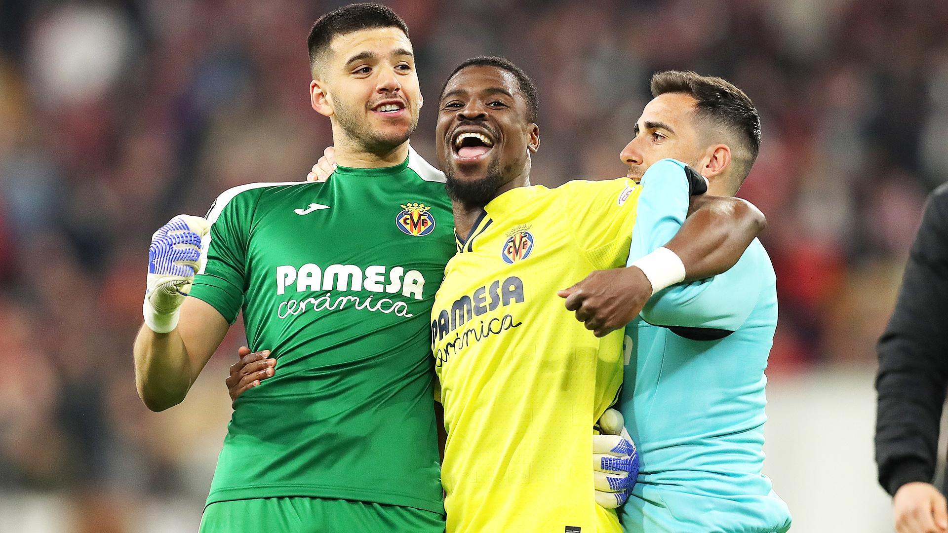 Geronimo Rulli, Serge Aurier, Paco Alcacer celebran la clasificación para semifinales de la Champions tras eliminar al Bayern