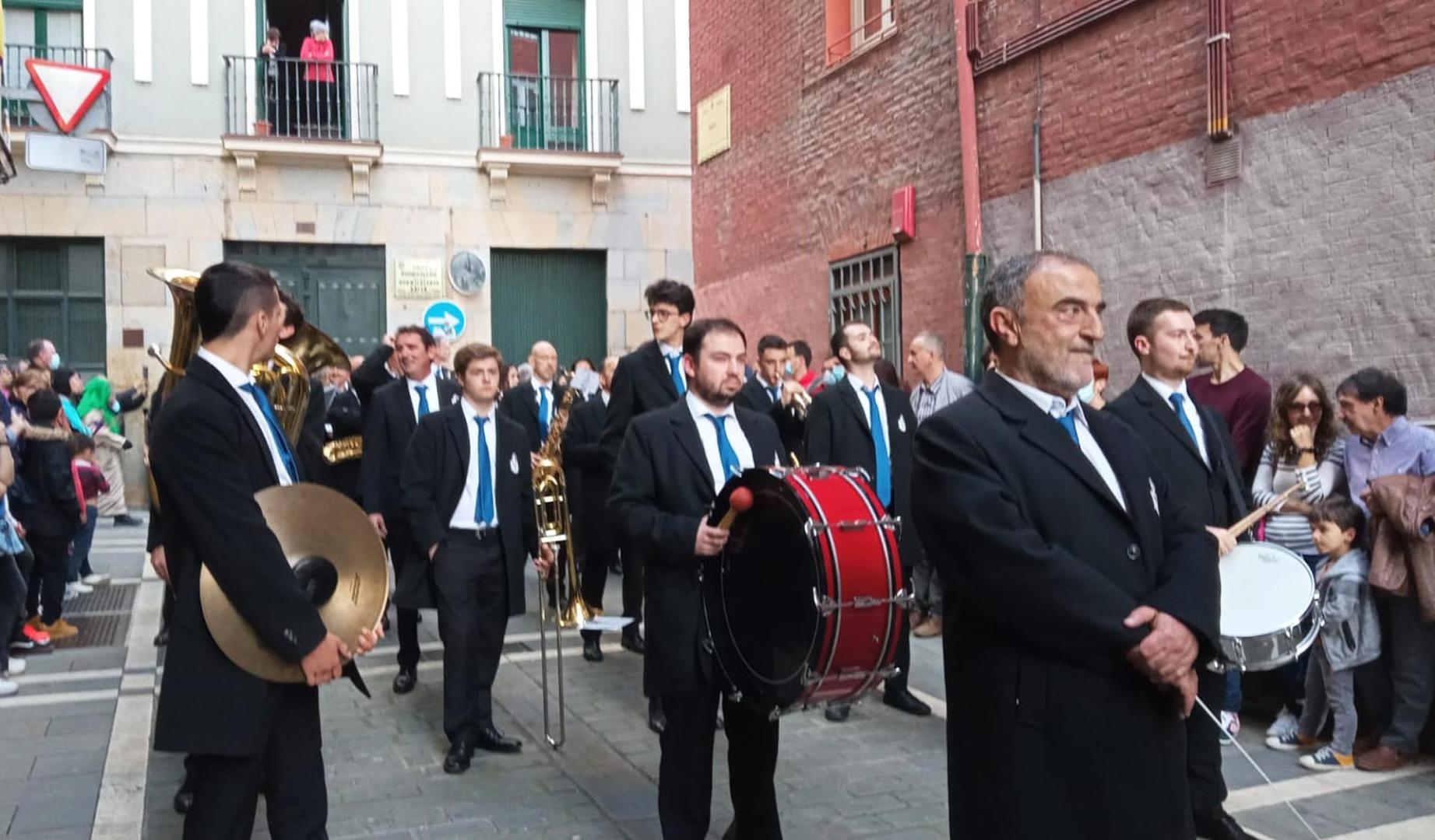 Procesión del Santo Entierro de la Semana Santa 2022 en Pamplona