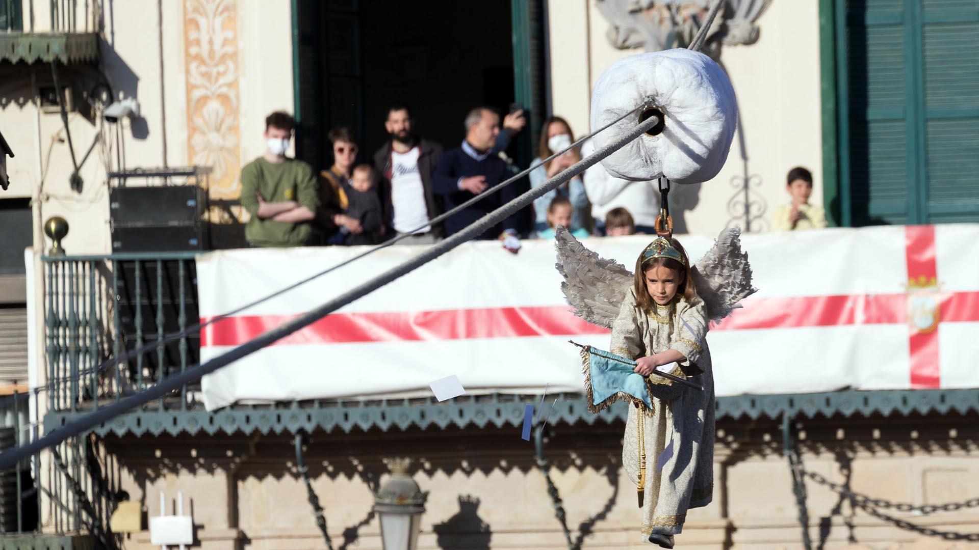 Badaja del Ángel de Tudela Semana Santa 2022.