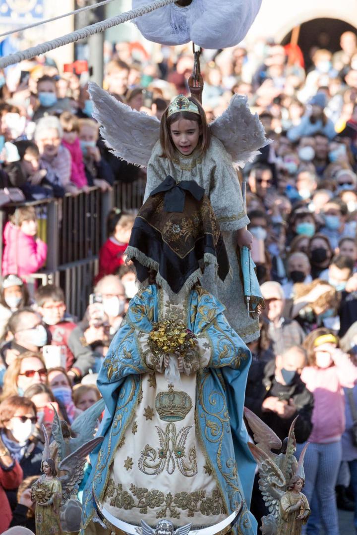 Badaja del Ángel de Tudela Semana Santa 2022.
