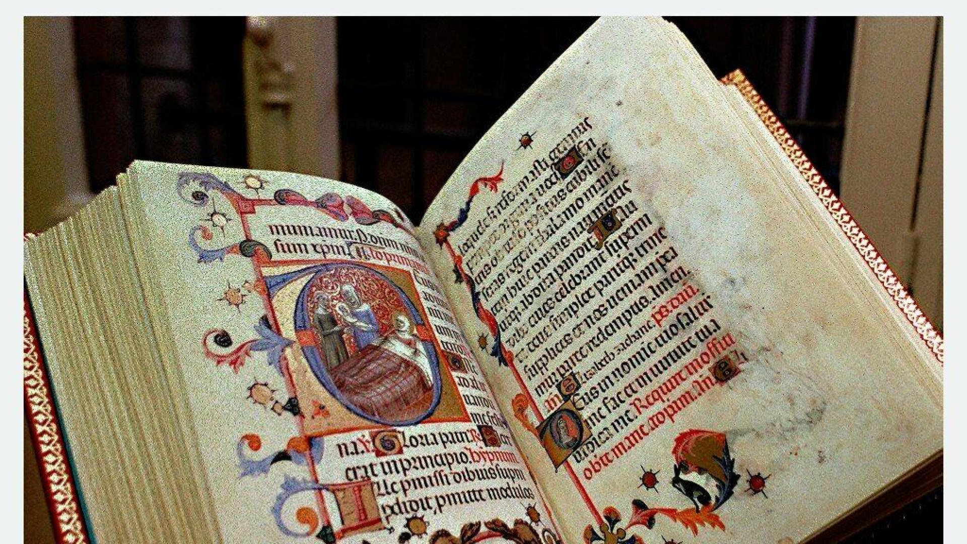 Facsimil de un códice gótico del Libro de Oraciones que Pedro IV regaló a María de Navarra con motivo de su boda