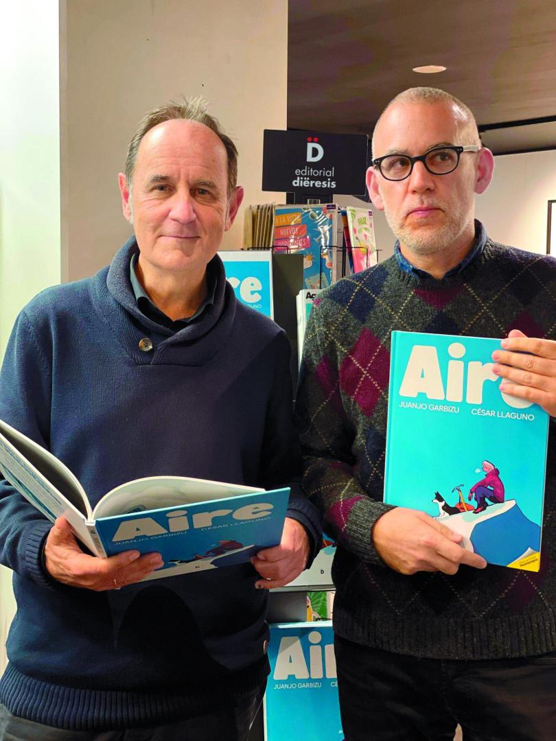 Desde la izquierda, Juanjo Garbizu y César Llaguno