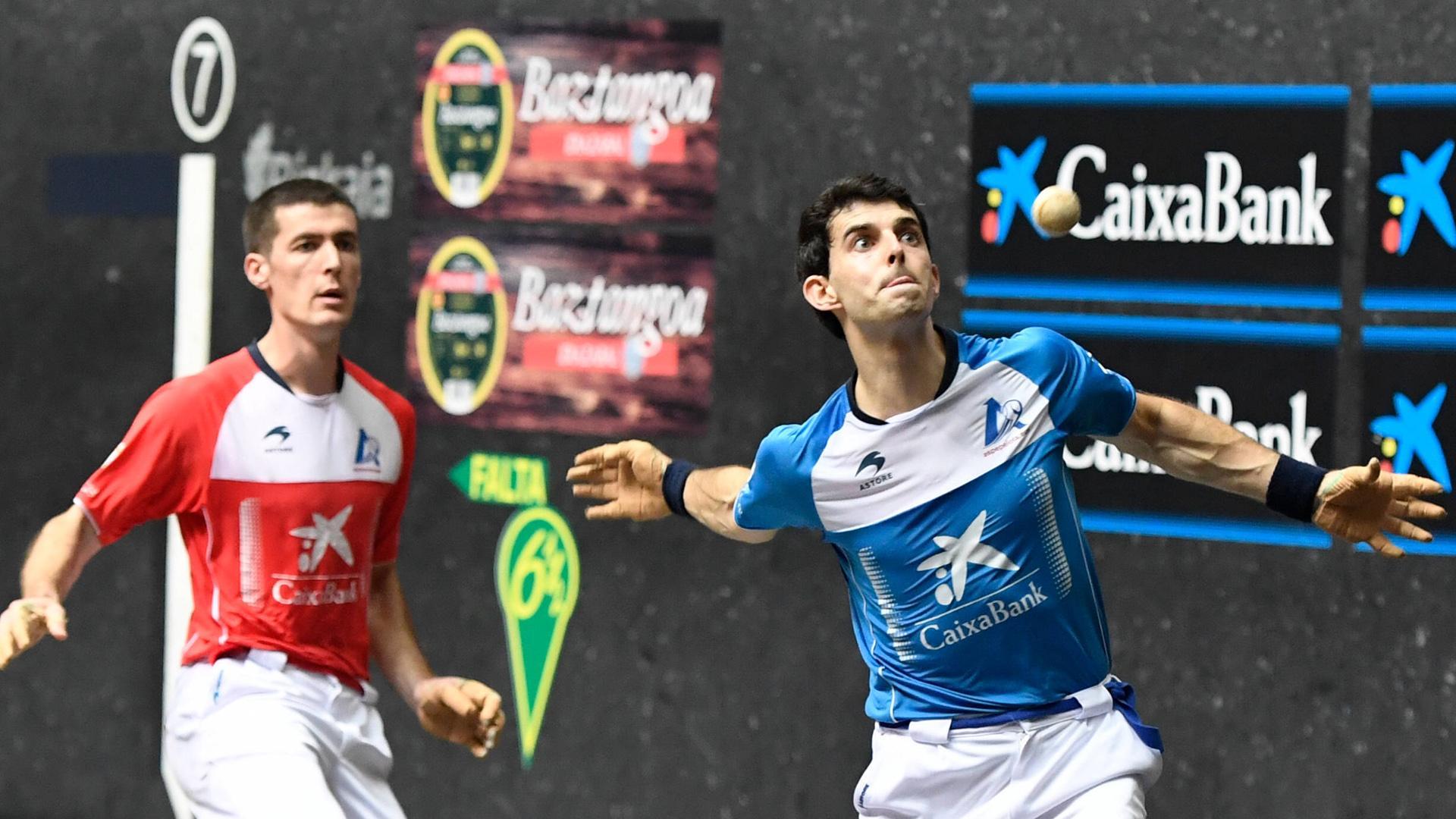 Beñat Rezusta, en la final del año pasado contra Jokin Altuna