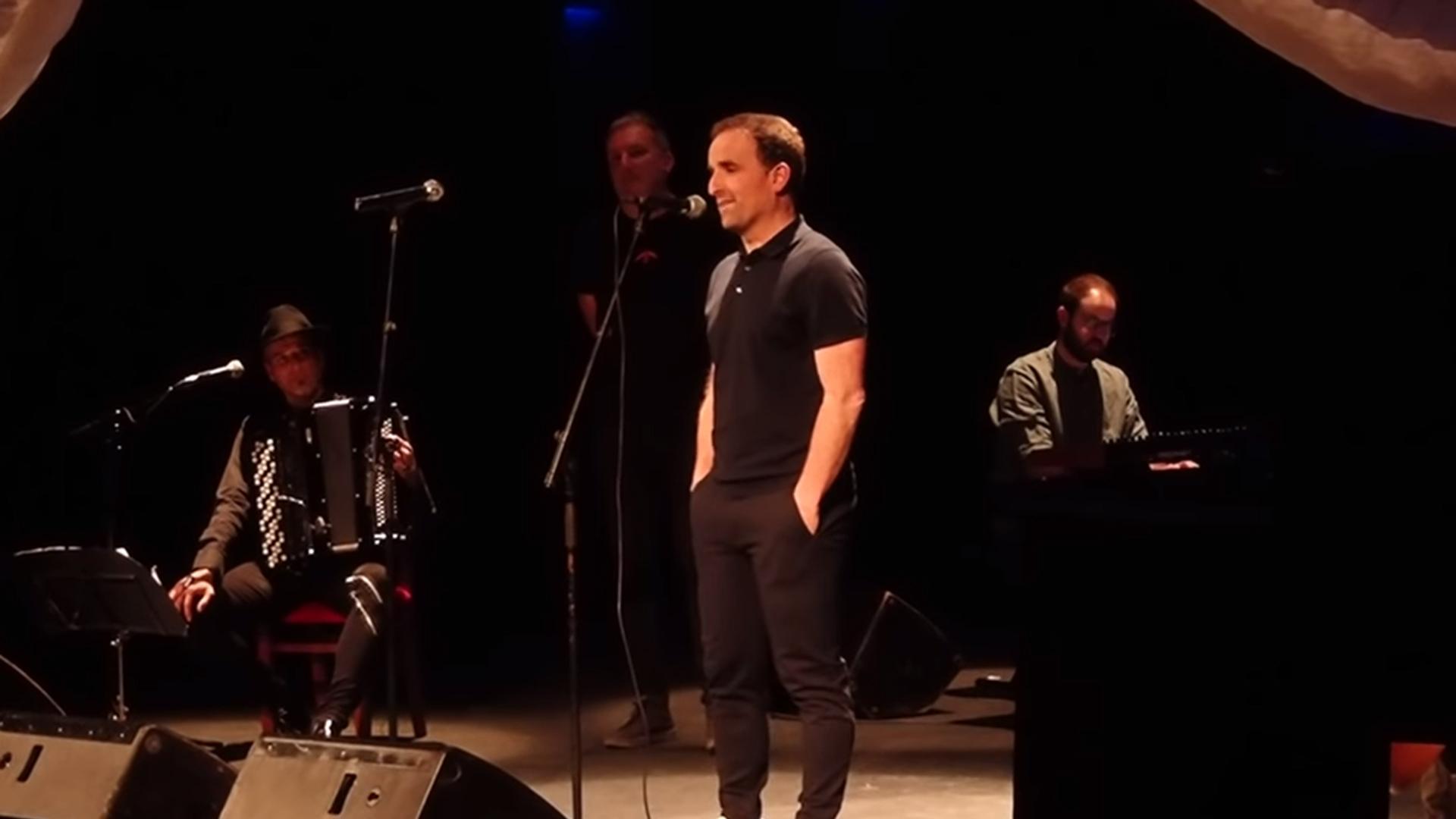 Jagoba Arrasate, en el escenario del Teatro Gayarre