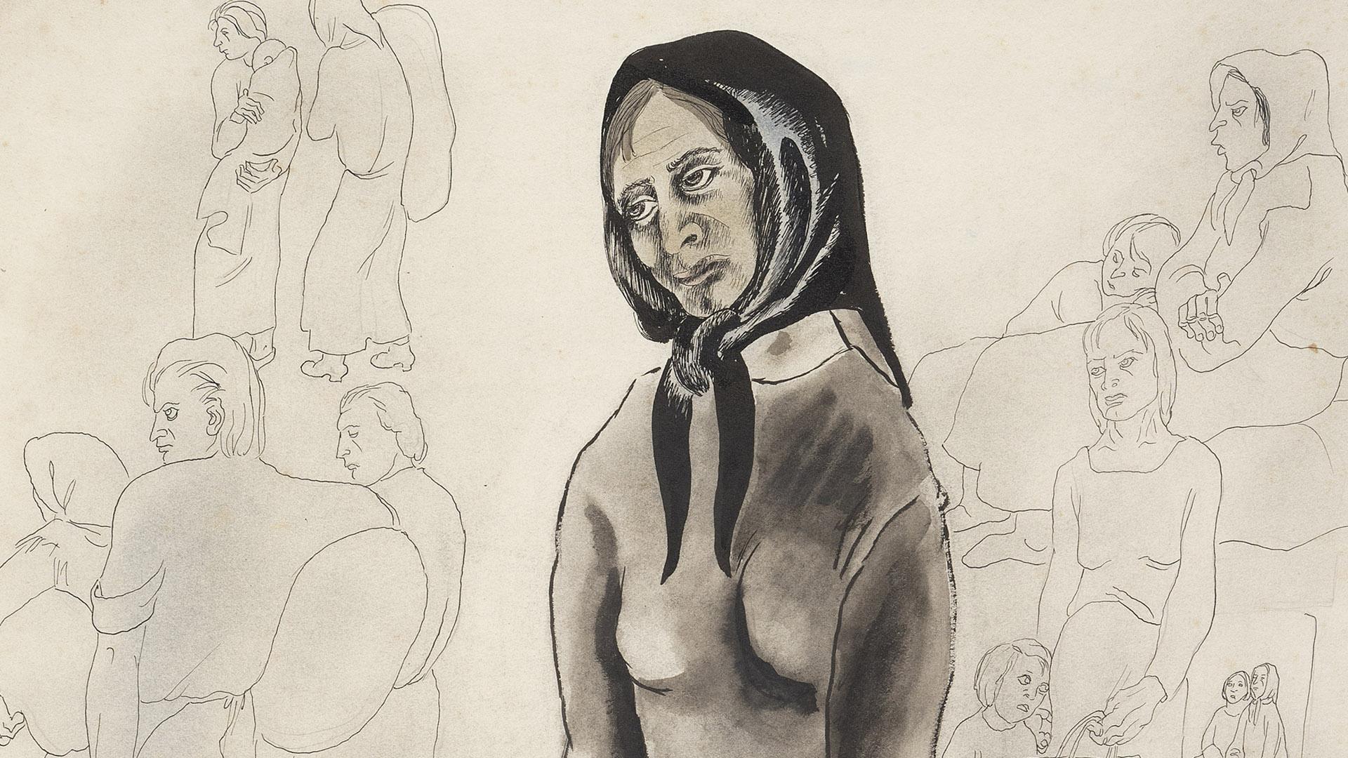 'La mujer en la guerra', obra de Francis Bartolozzi