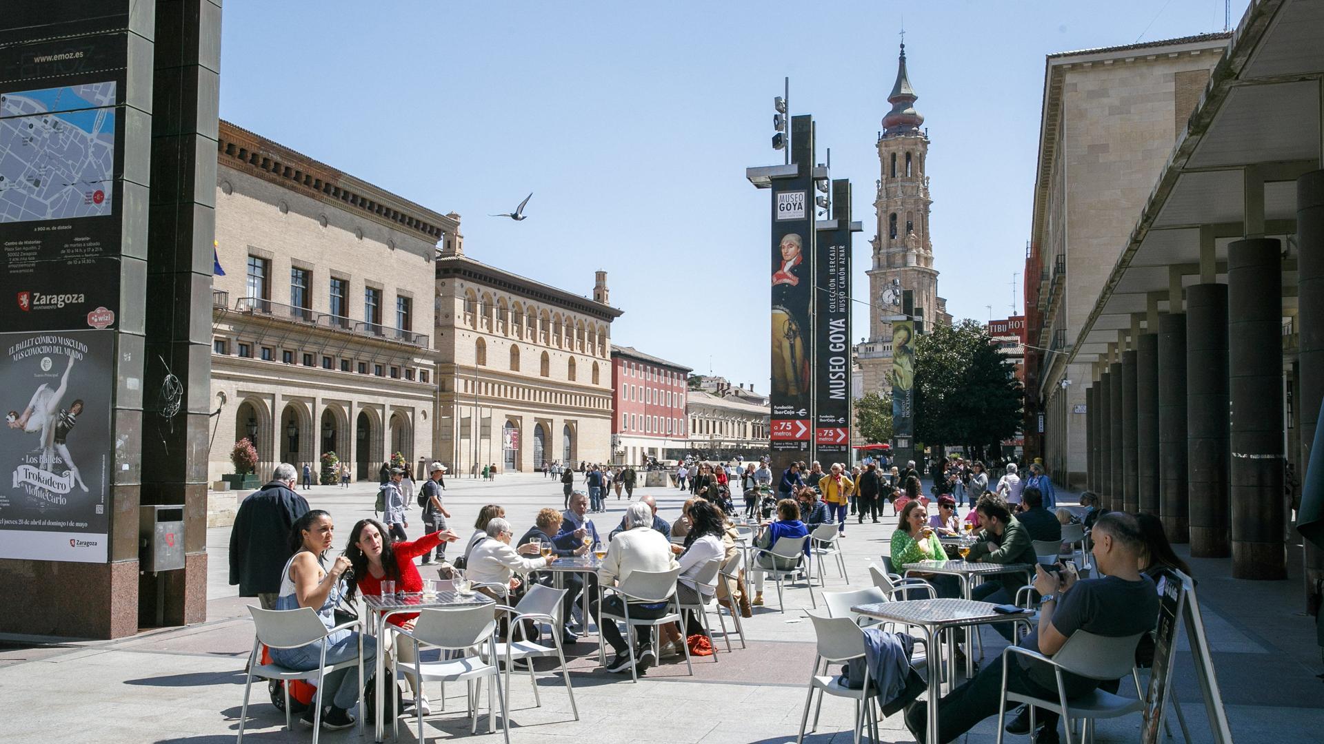 Turistas en Zaragoza esta pasada Semana Santa