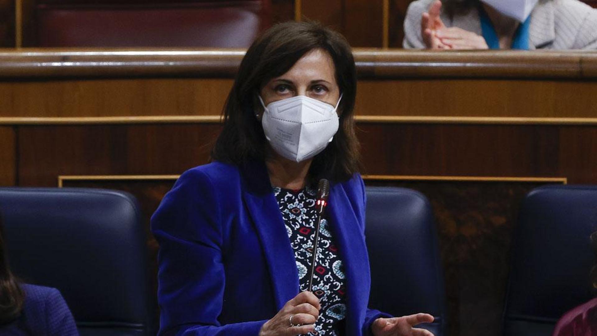 La ministra Margarita Robles, este miércoles en el Congreso