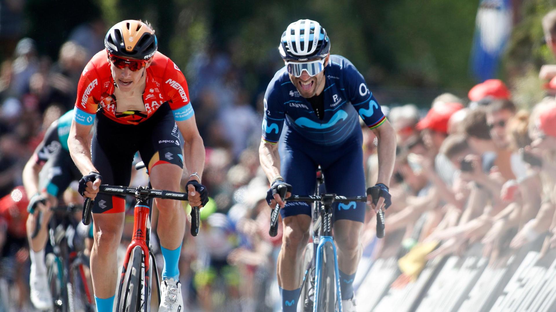 Alejandro Valverde, en la Flecha Valona.
