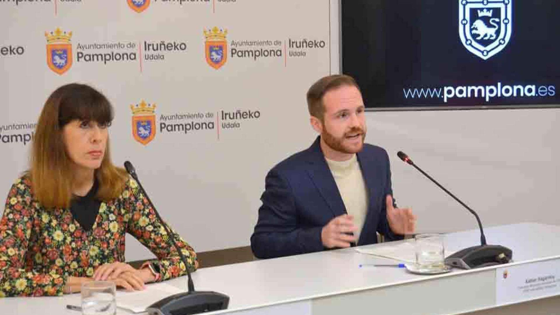 Maite Esporrín y Xabier Xagardoy, durante su comparecencia de este jueves