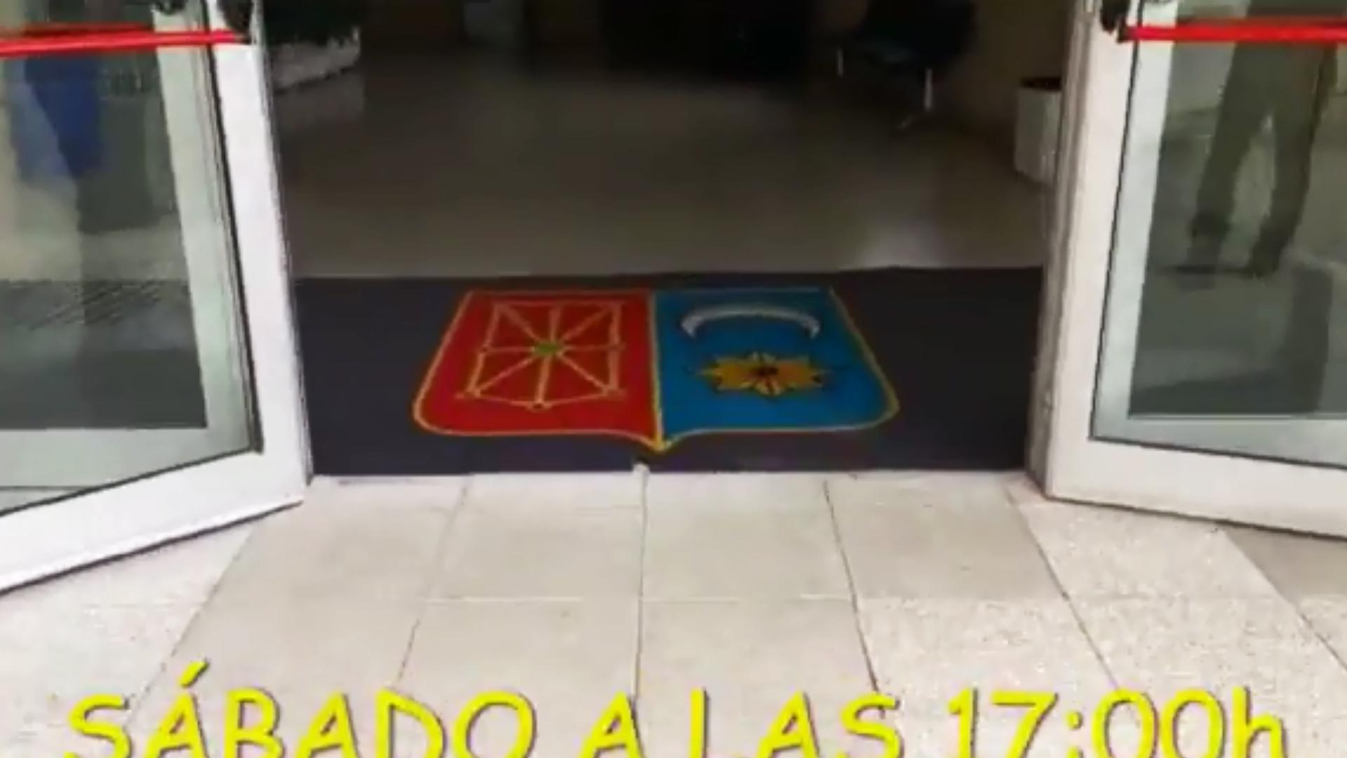 Captura del vídeo de las bases del Gurpea Beti Onak para animar al equipo femenino antes de la vuelta del choque contra el Almassora