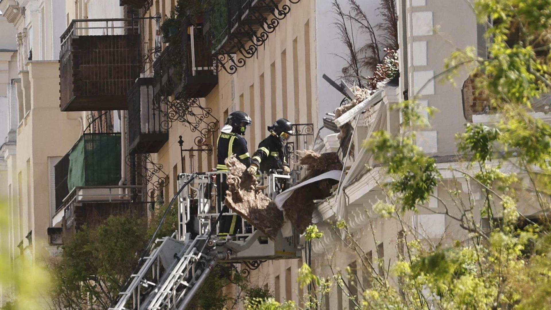 Los bomberos, en el lugar del suceso