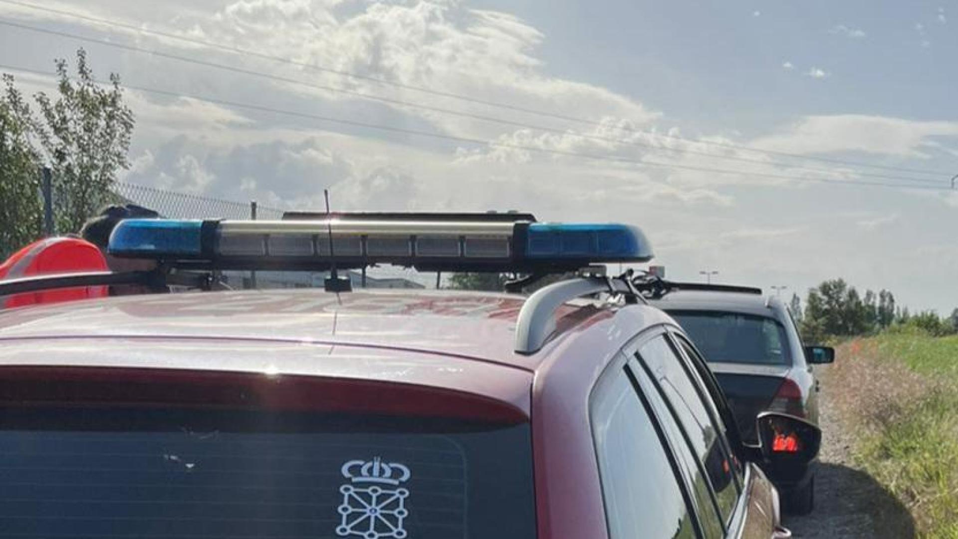 Un vehículo de Policía Foral
