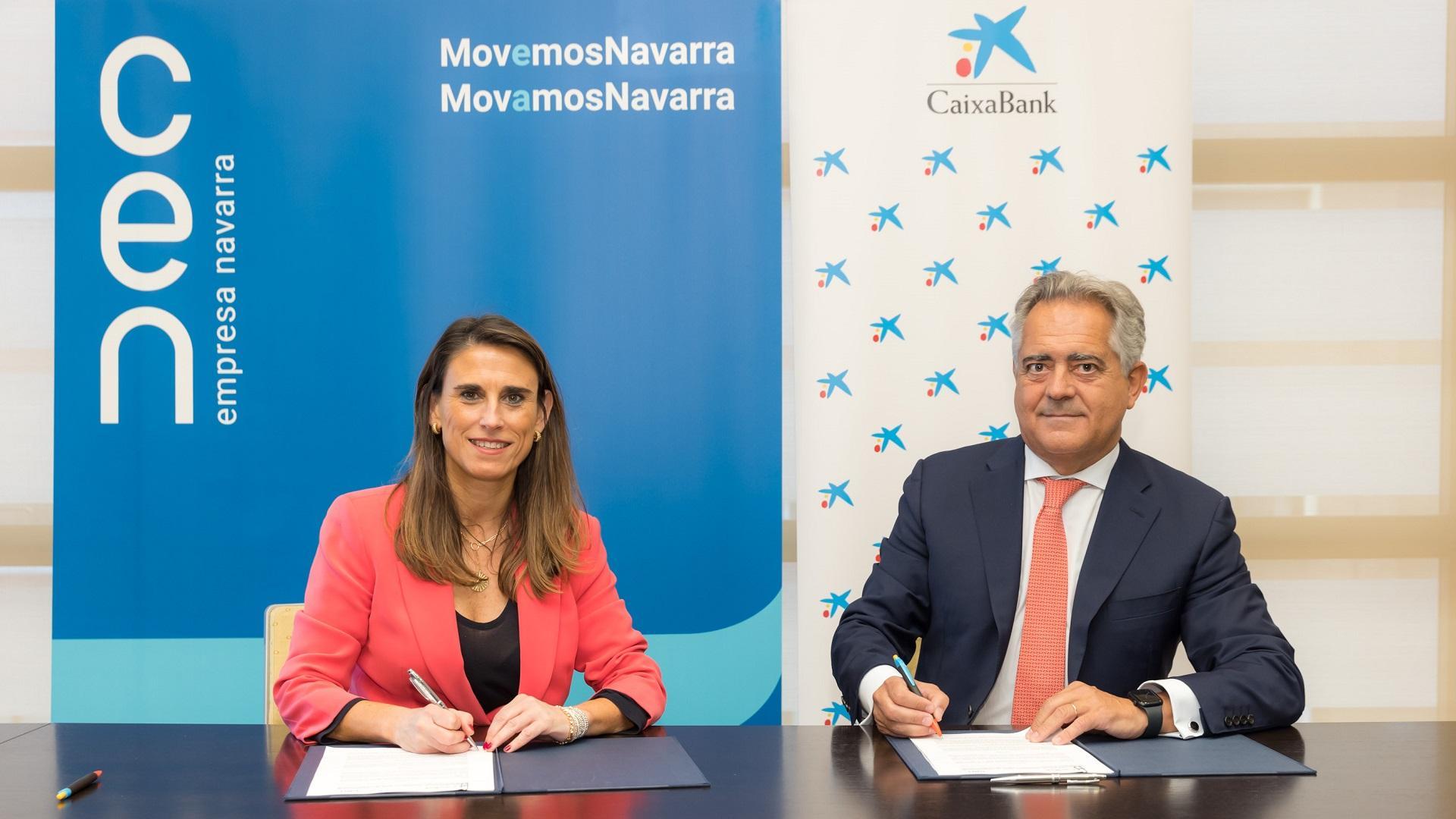 El convenio ha sido firmado por Isabel Moreno, directora territorial Ebro de CaixaBank, y Juan Miguel Sucunza, presidente de CEN