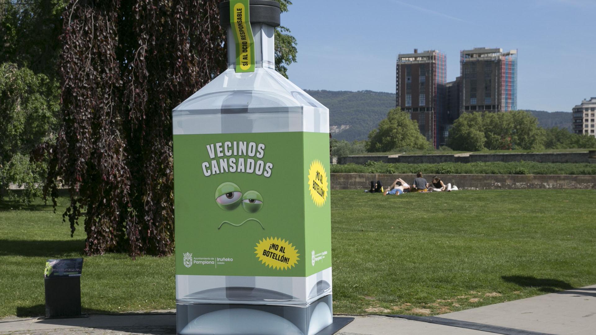 La botella que ha sido vandalizada ha sido la situada en la Vuelta del Castillo