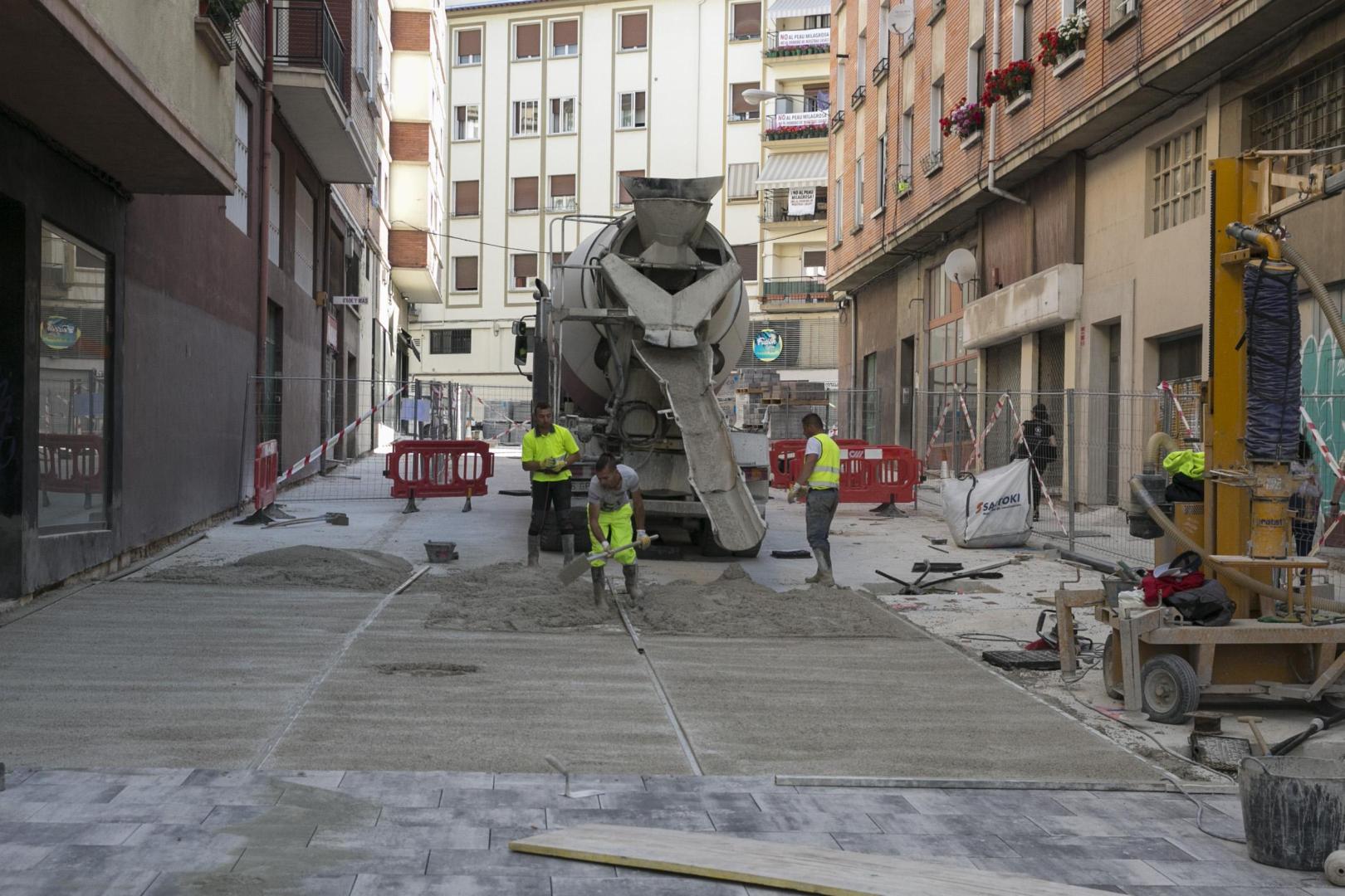 Las obras avanzan según el calendario