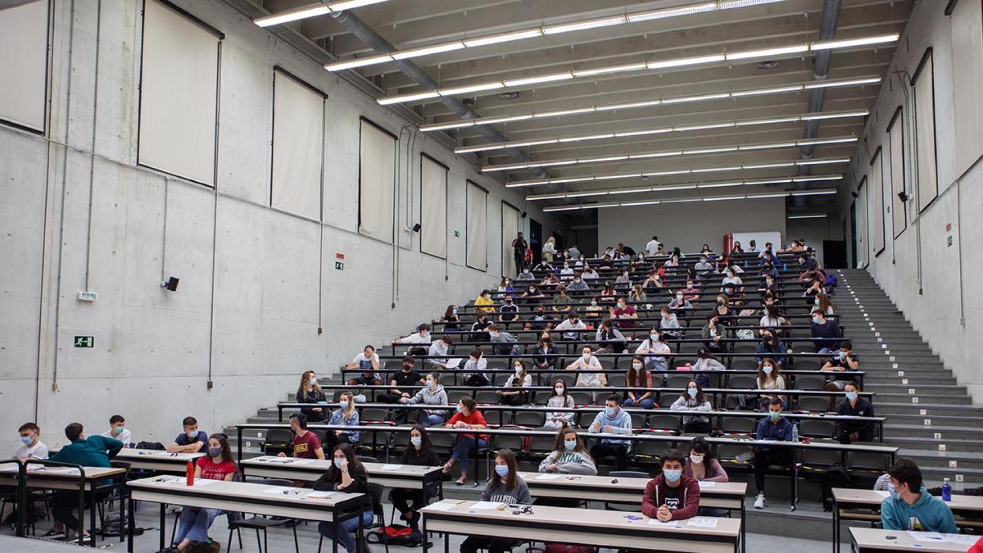 Pruebas de la pasada edición de la EvAU en la UPNA.