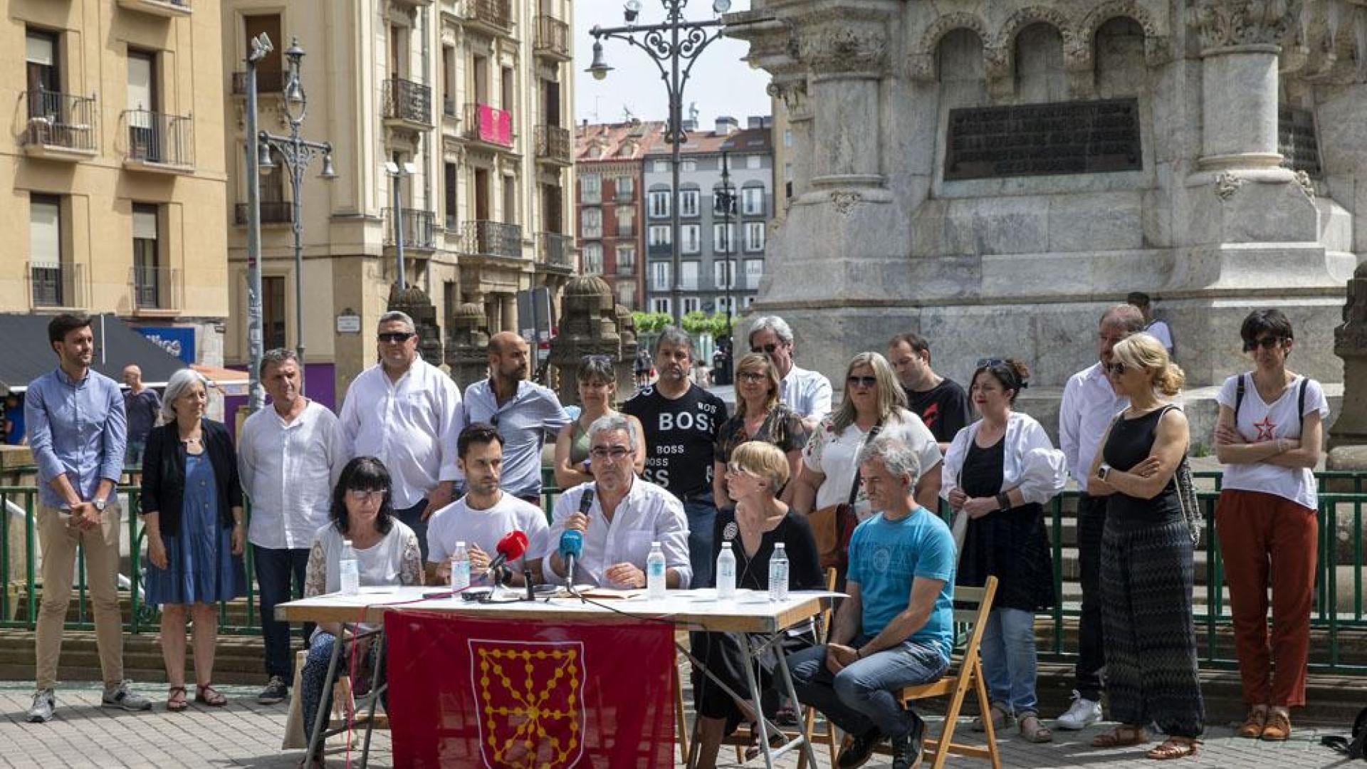 Agrupaciones municipales de izquierdas de Navarra presentan en Pamplona la coordinadora que han puesto en marcha