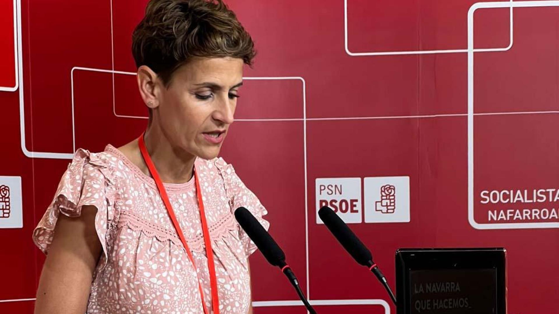 María Chivite, este sábado